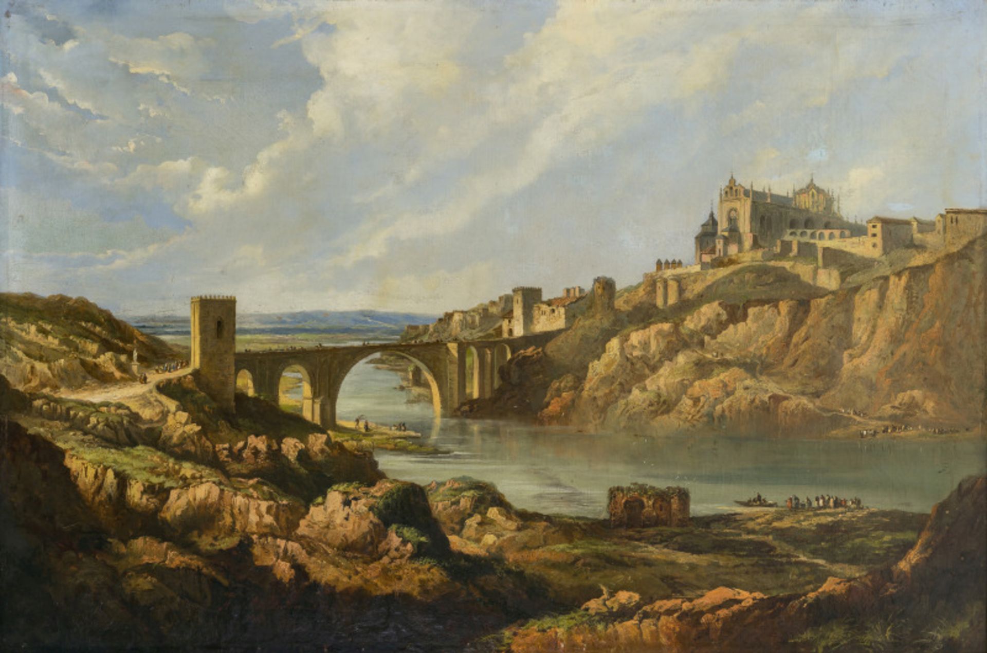 Toledo - Blick auf den Puente de San Martín und das Kloster San Juan de los Reyes - Bild 2 aus 4