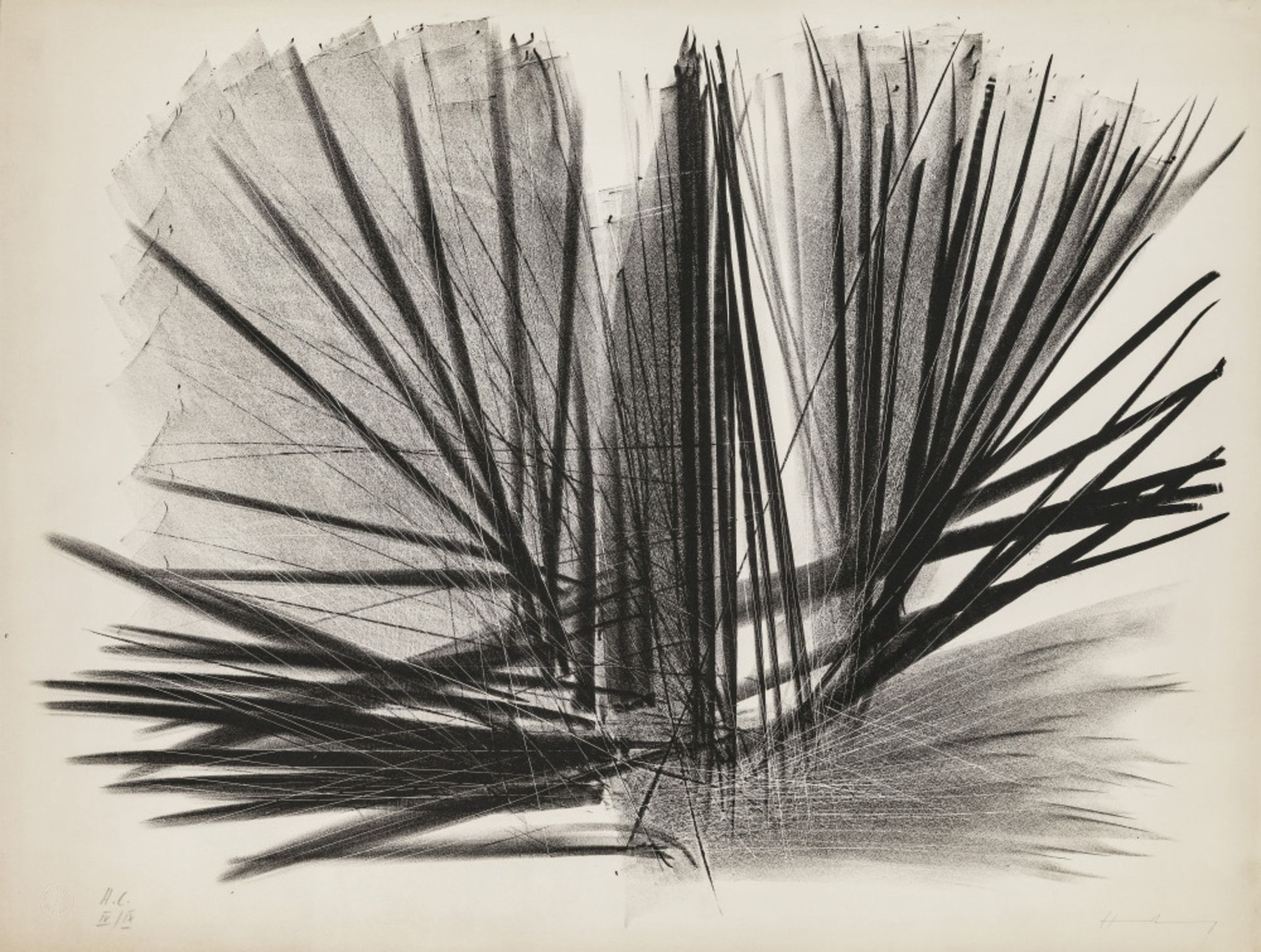 Hans Hartung  - L 97. L112. 1963   