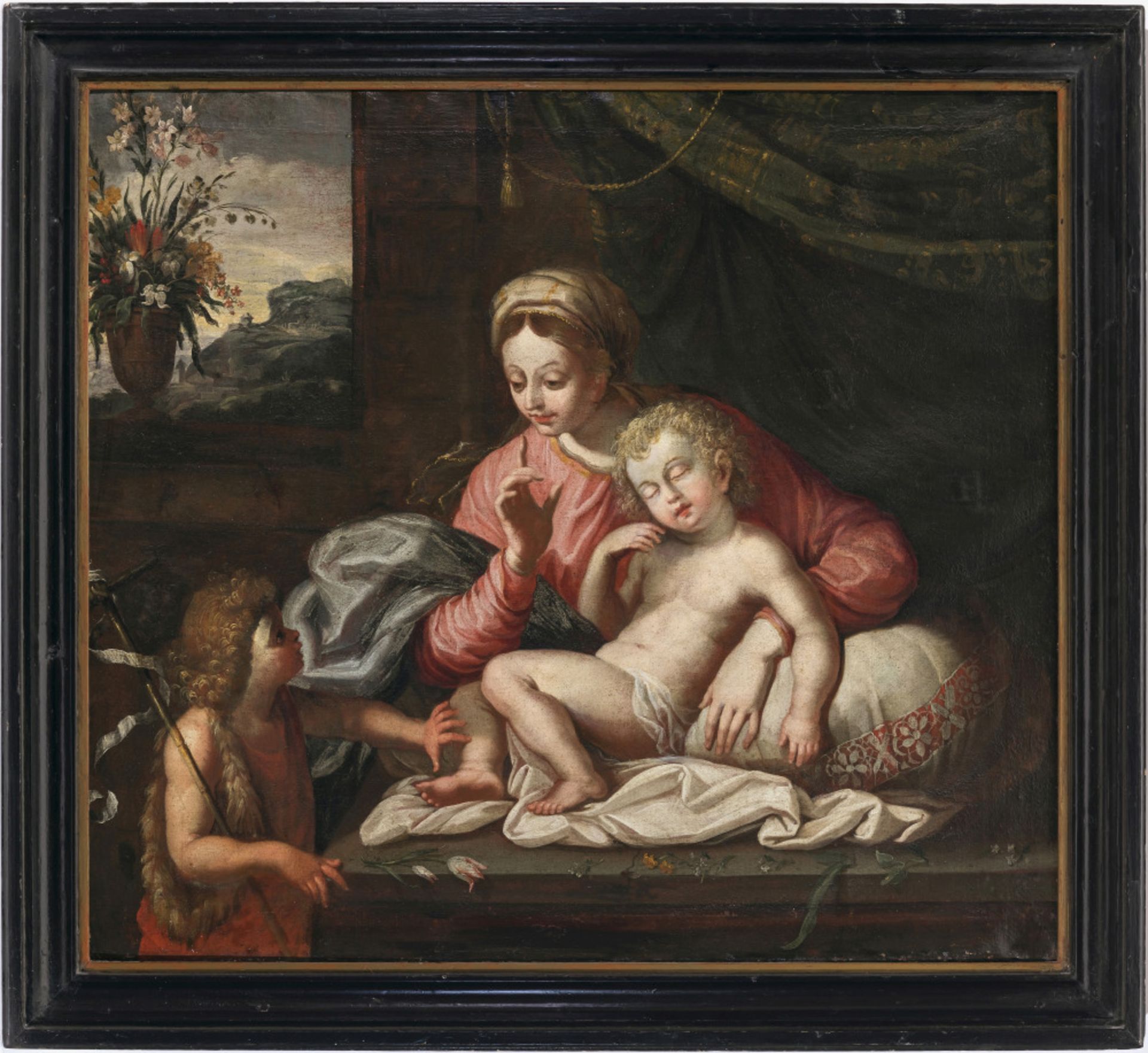 Unbekannt 17. Jh.   - Maria mit dem Kind und dem Johannesknaben    - Bild 3 aus 4