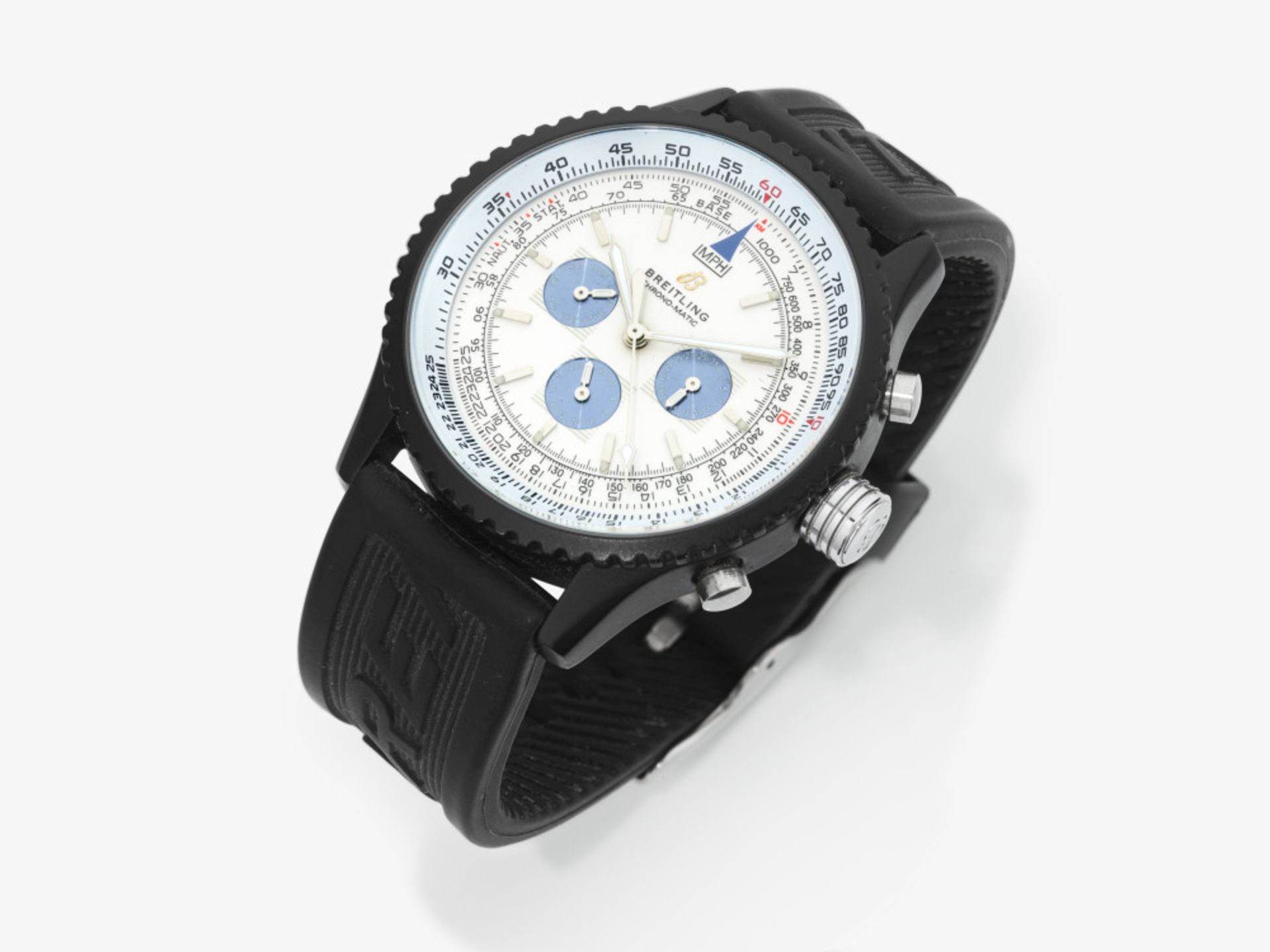 Herrenarmbanduhr mit Chronograph - BREITLING, Modell: NAVITIMER, Special Edition: BENTLEY MOTORS