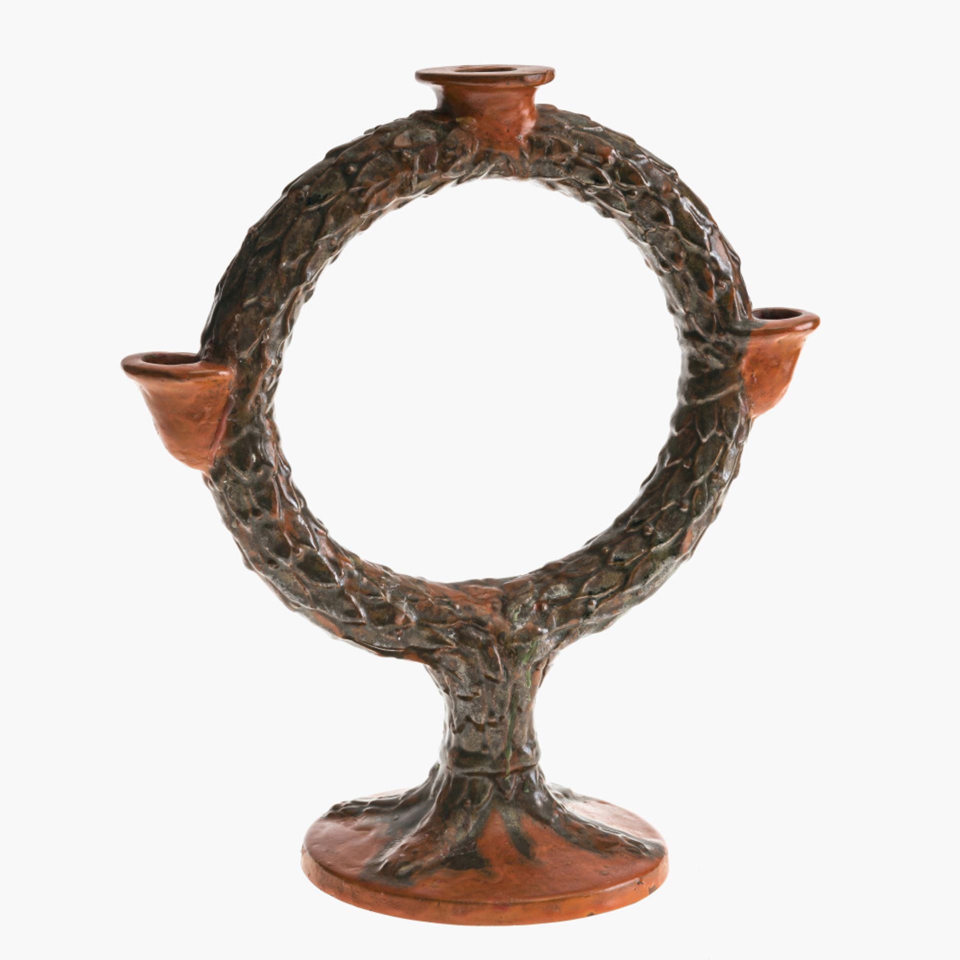 A candle holder - Royal Majolika workshop Cadinen, circa 1930