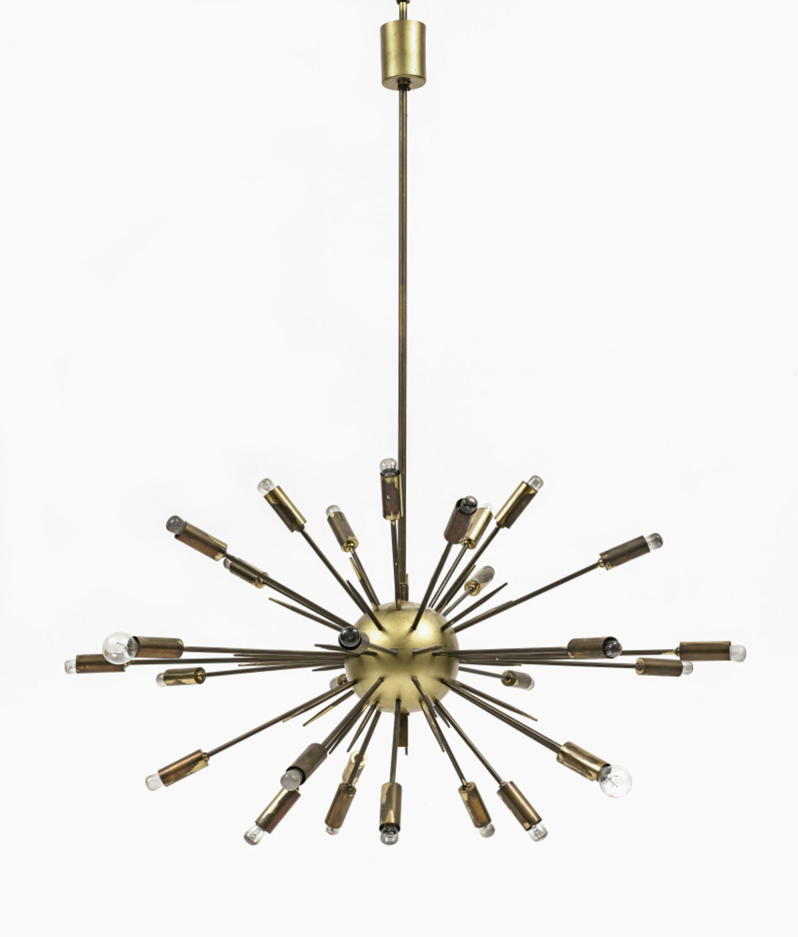A "Sputnik" ceiling lamp, probably 1960s