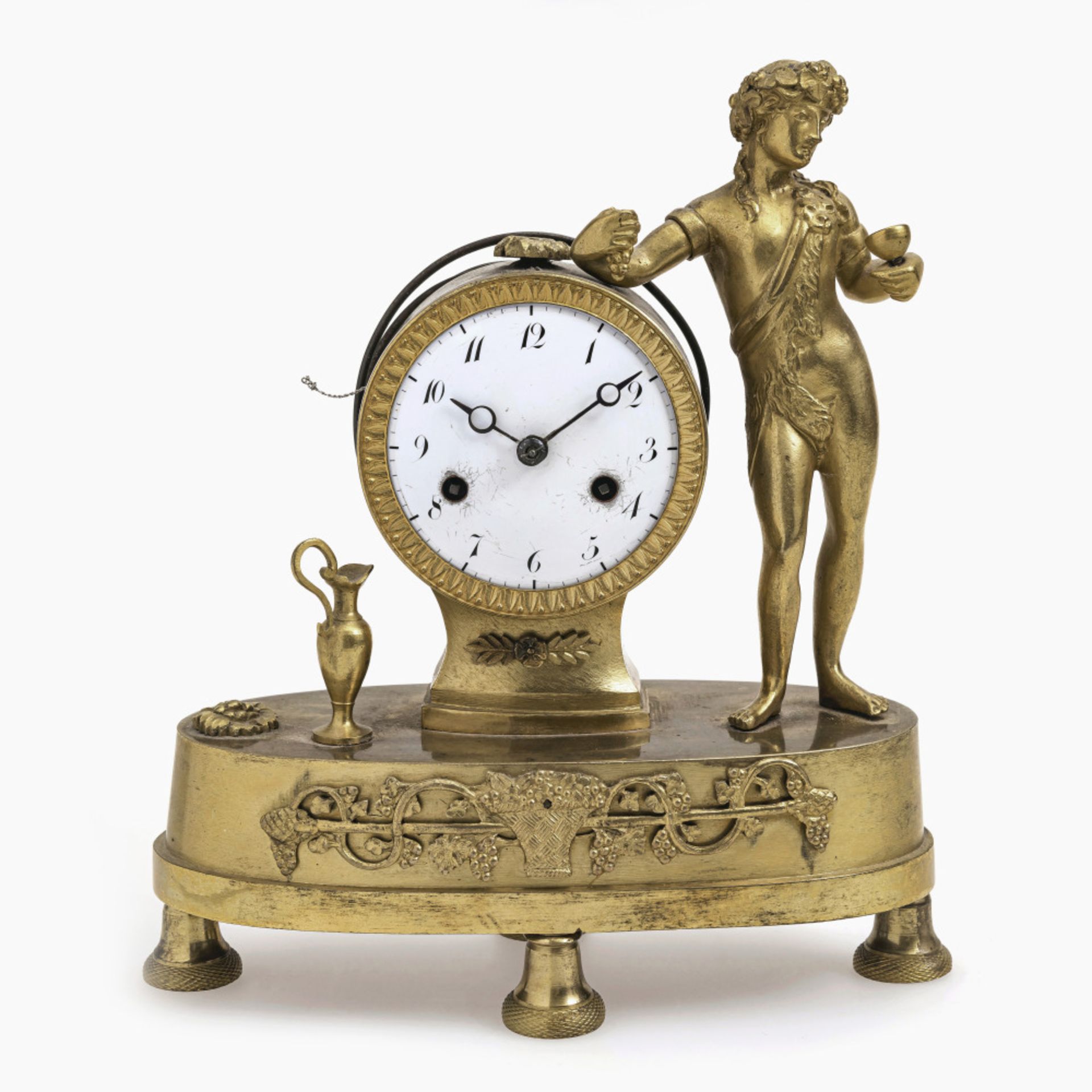 A small mantle clock - Lübeck, early 19th century, J. E. Evers