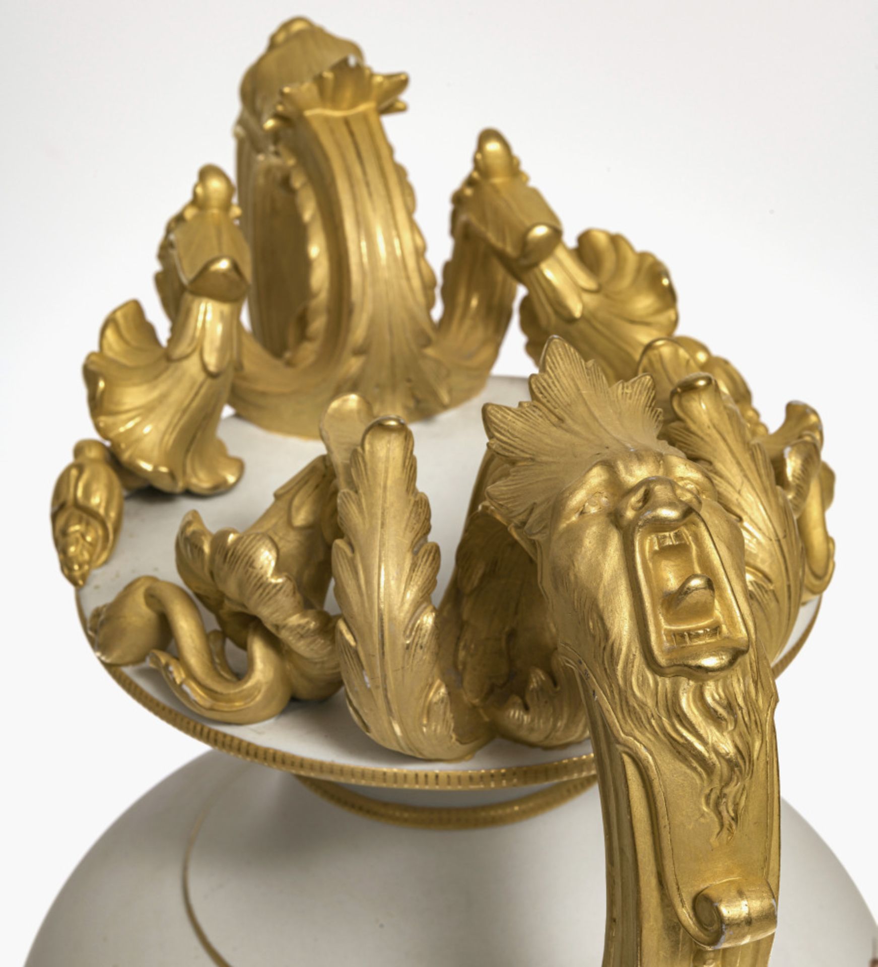 A magnificent vase with the allegory of painting - KPM Berlin, circa 1860, model by Julius W. Mantel - Image 3 of 3