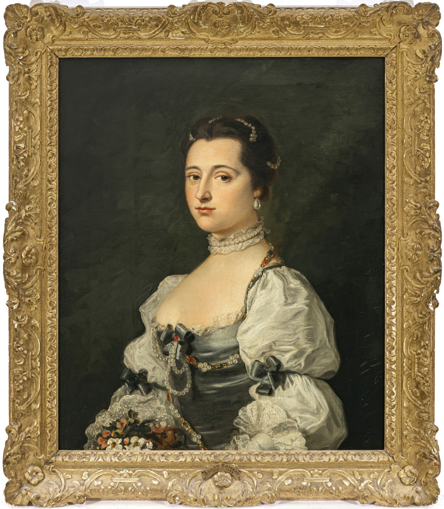 Thomas Hudson, Werkstatt bzw. Umkreis - Portrait of a lady - Image 2 of 2