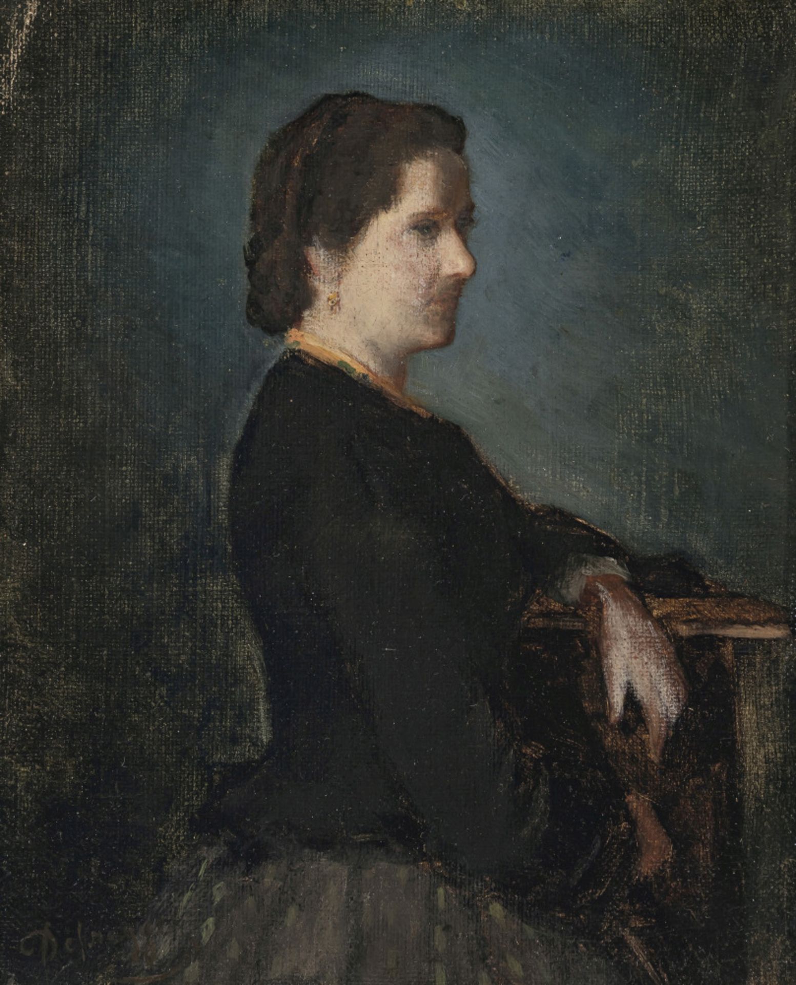 Franz von Defregger - Portrait of a lady