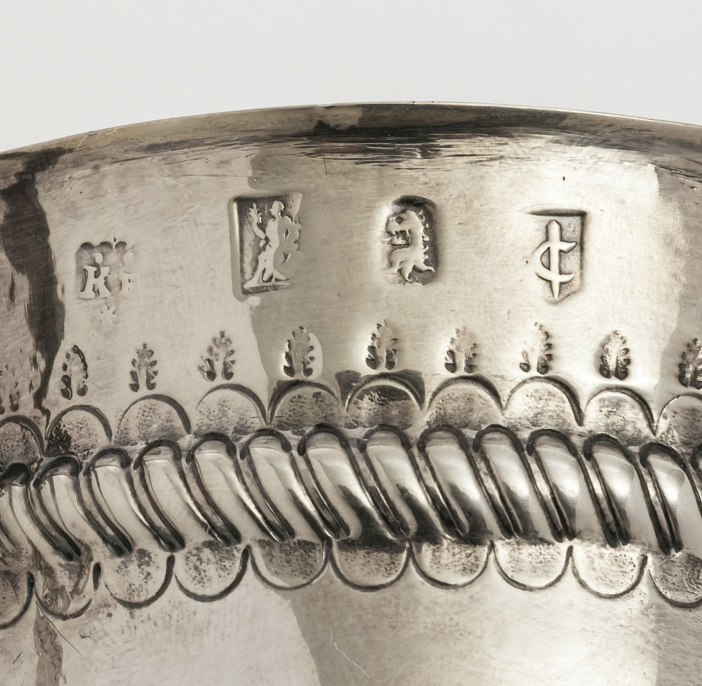 A porringer - London, 1698/1699, William Keatt - Image 3 of 3