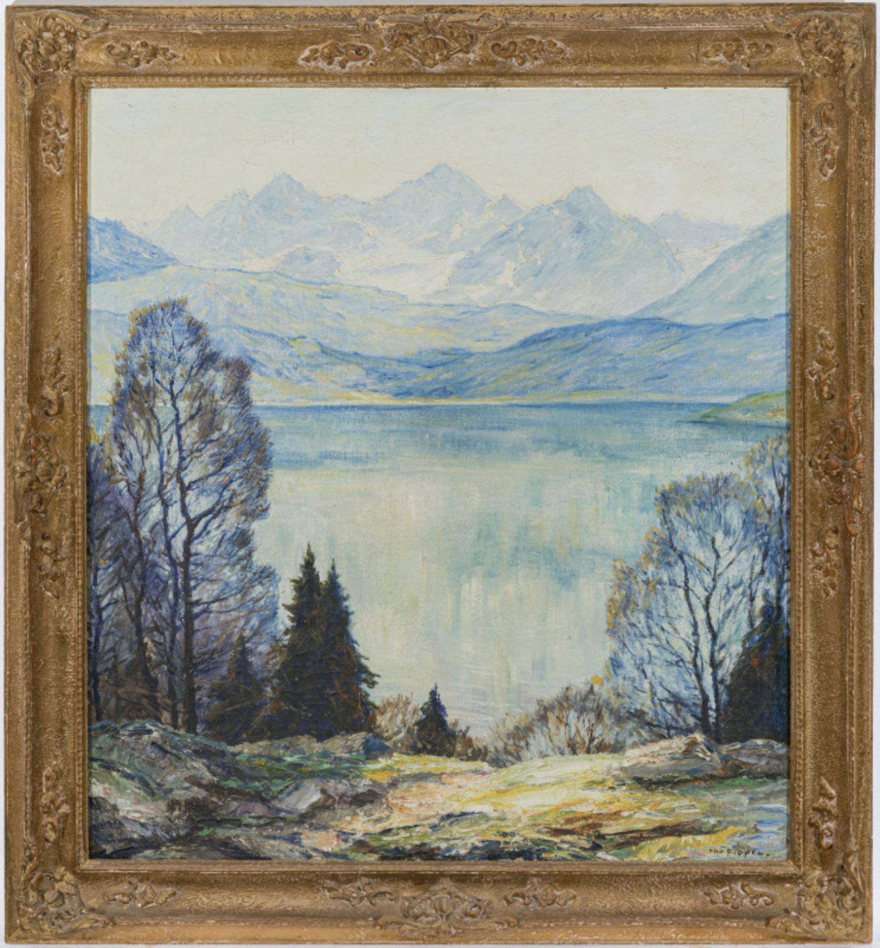 Otto Pippel - The Lake Walchen in early spring - Image 2 of 2