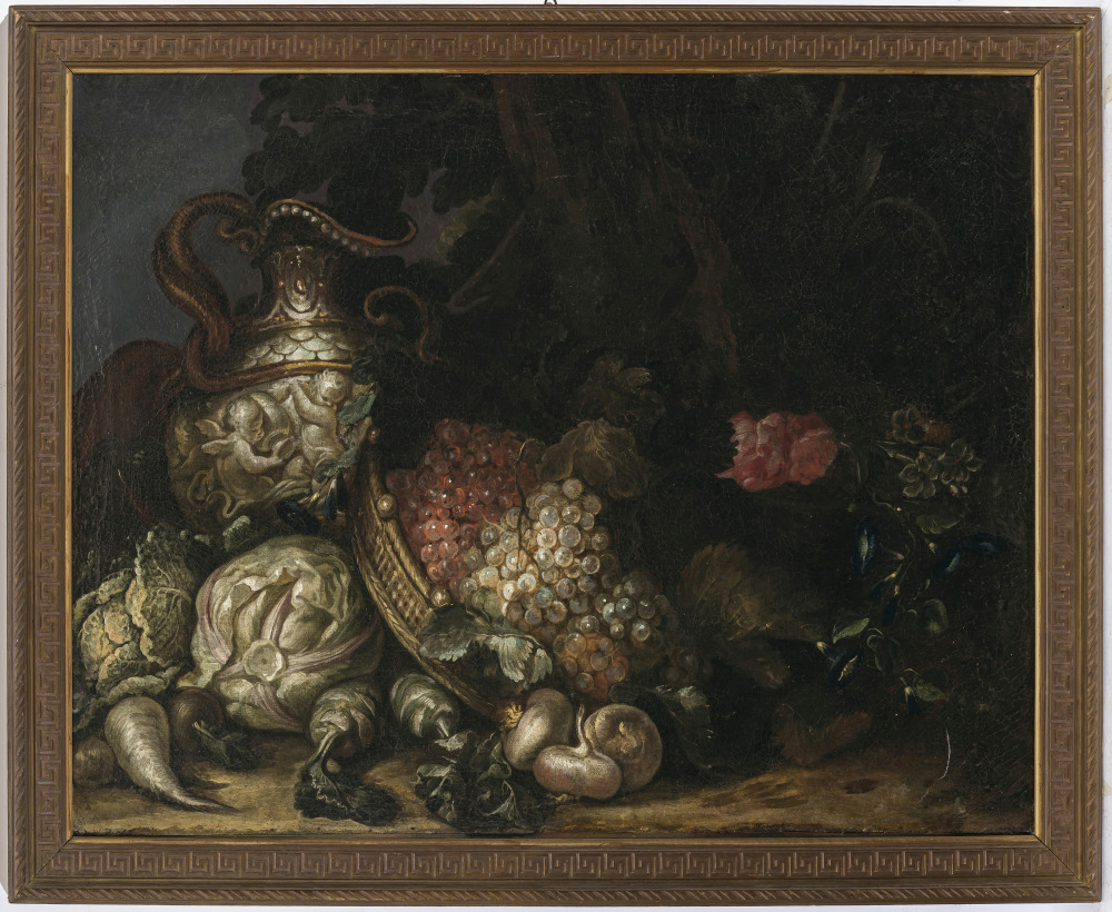 Giuseppe Vicenzino, Art des - Still life with flowers, fruit and vegetables - Image 2 of 3