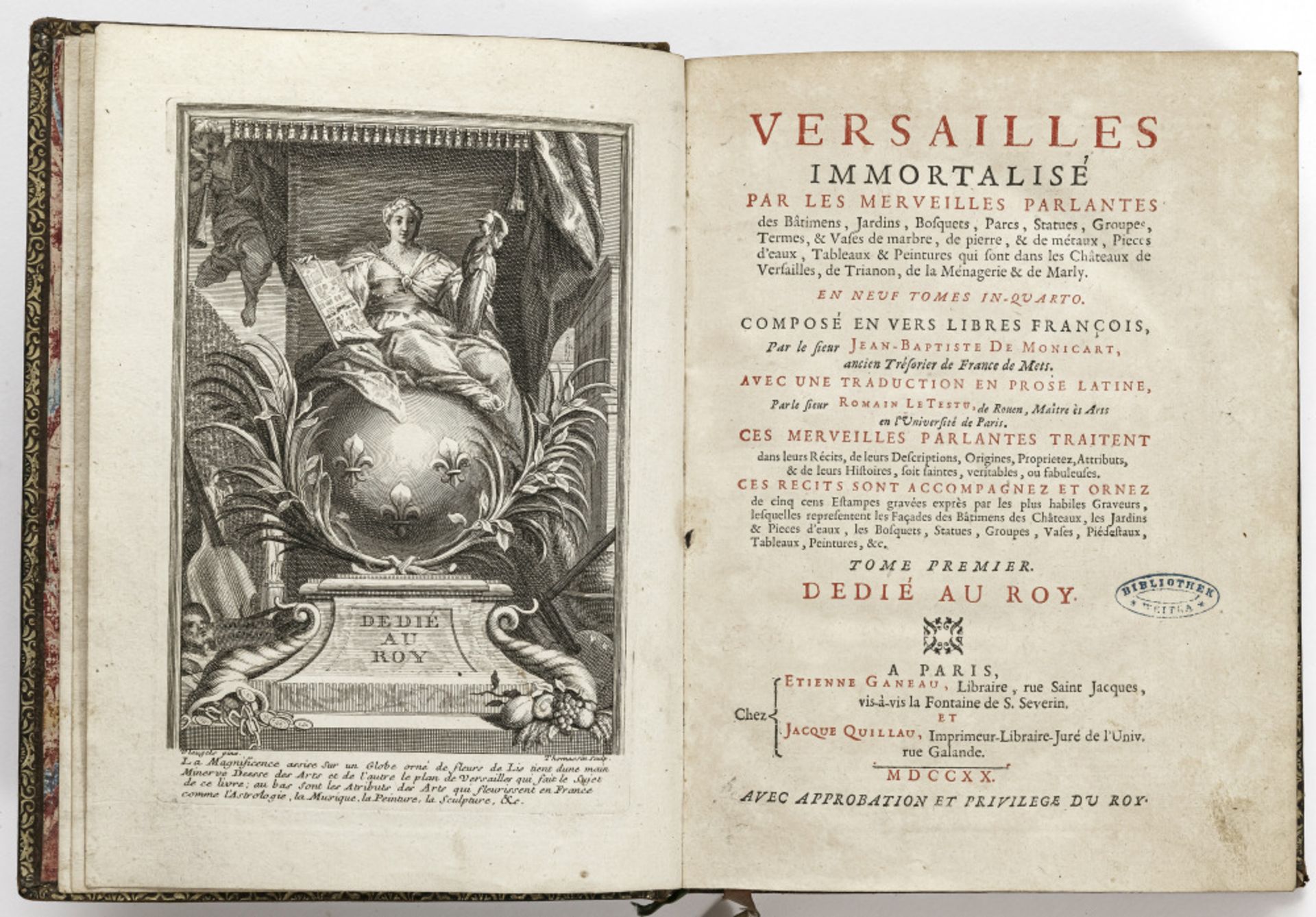 Jean-Baptiste de Monicart - Versailles immortalisé, par les merveilles parlantes des bâtimens [...