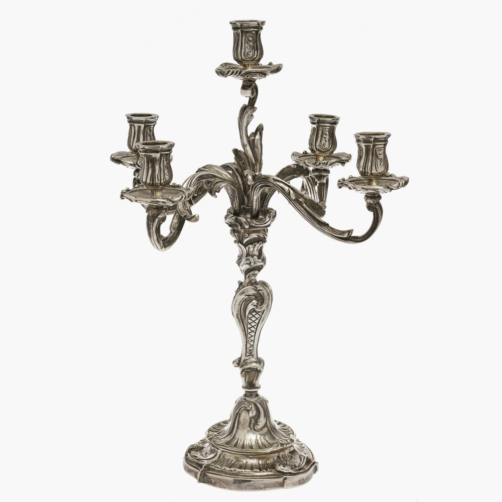 A five-light girandole - Rococo style