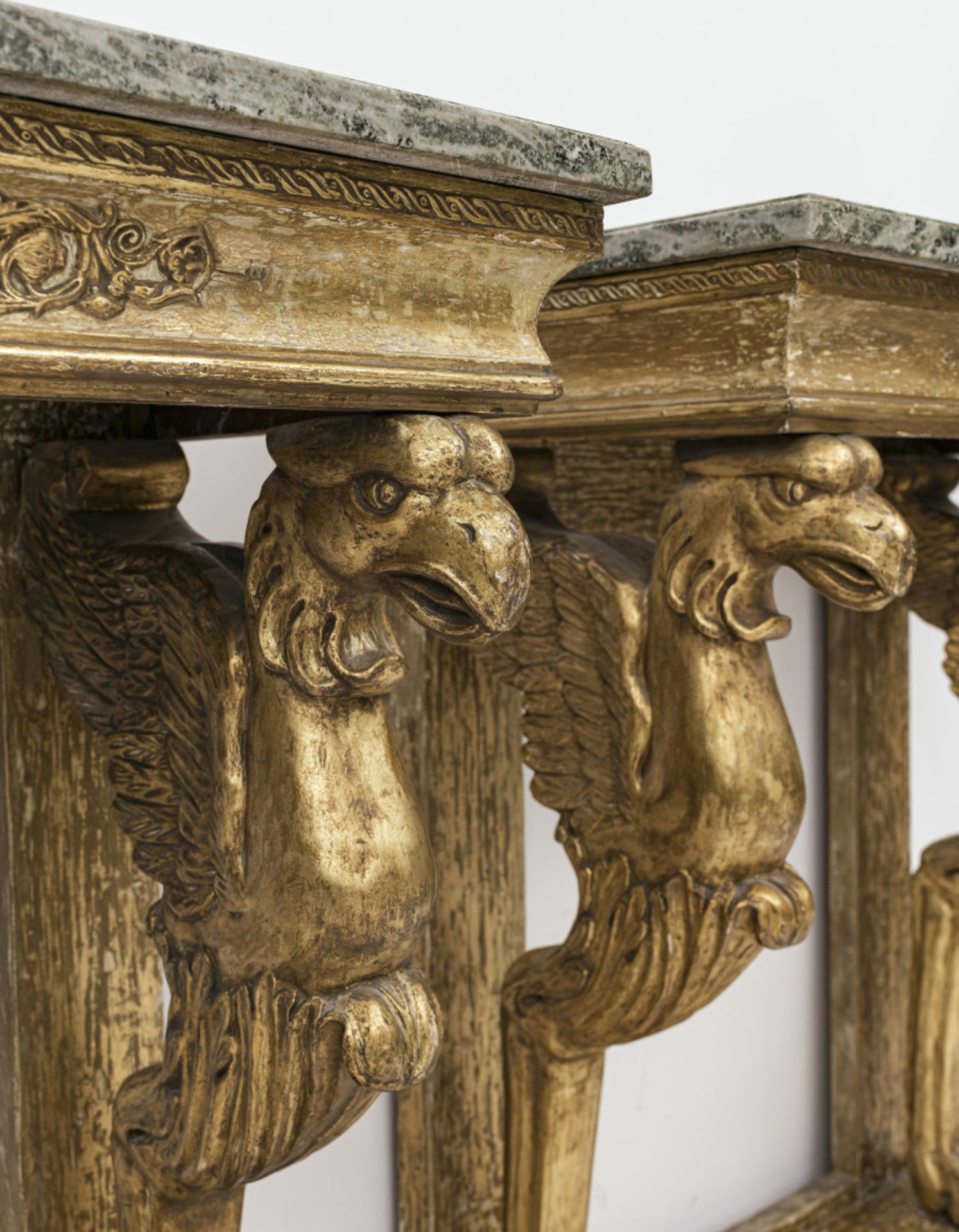 A pair of console tables - Denmark, 19th century and later - Image 2 of 2