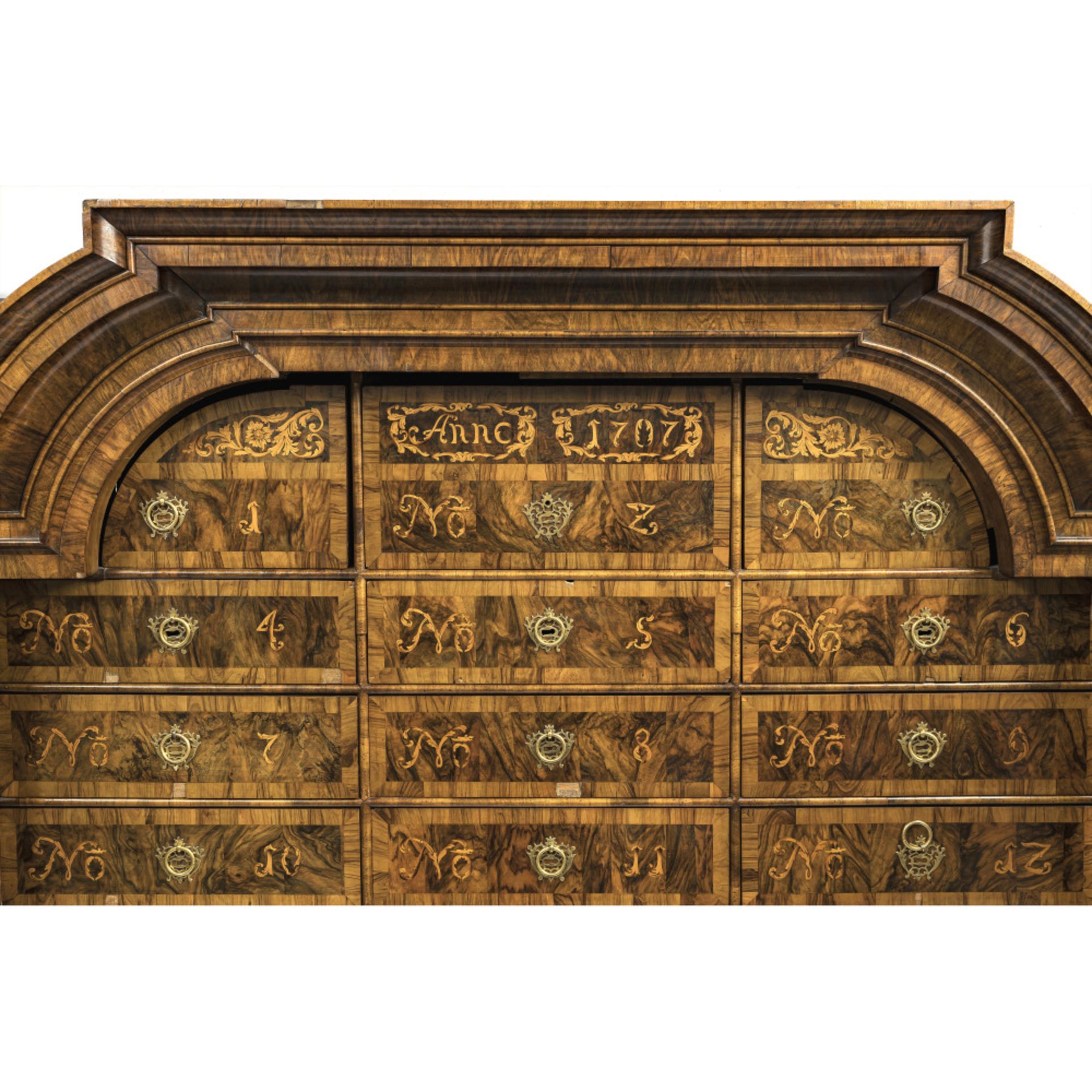 Wellenschrank - Leipzig, dat. 1707 - Bild 3 aus 4