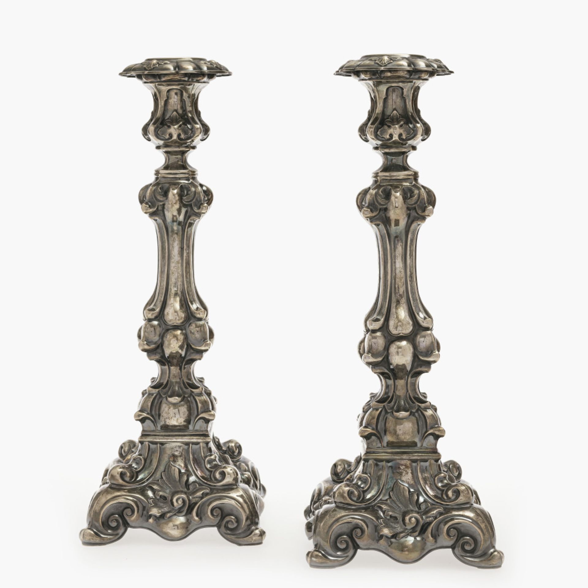 A pair of candlesticks - 19th century