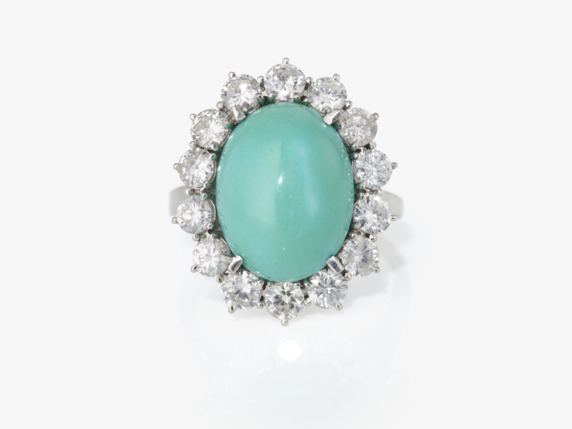 An Entourage ring with a turquoise and brilliant-cut diamonds - Image 2 of 2