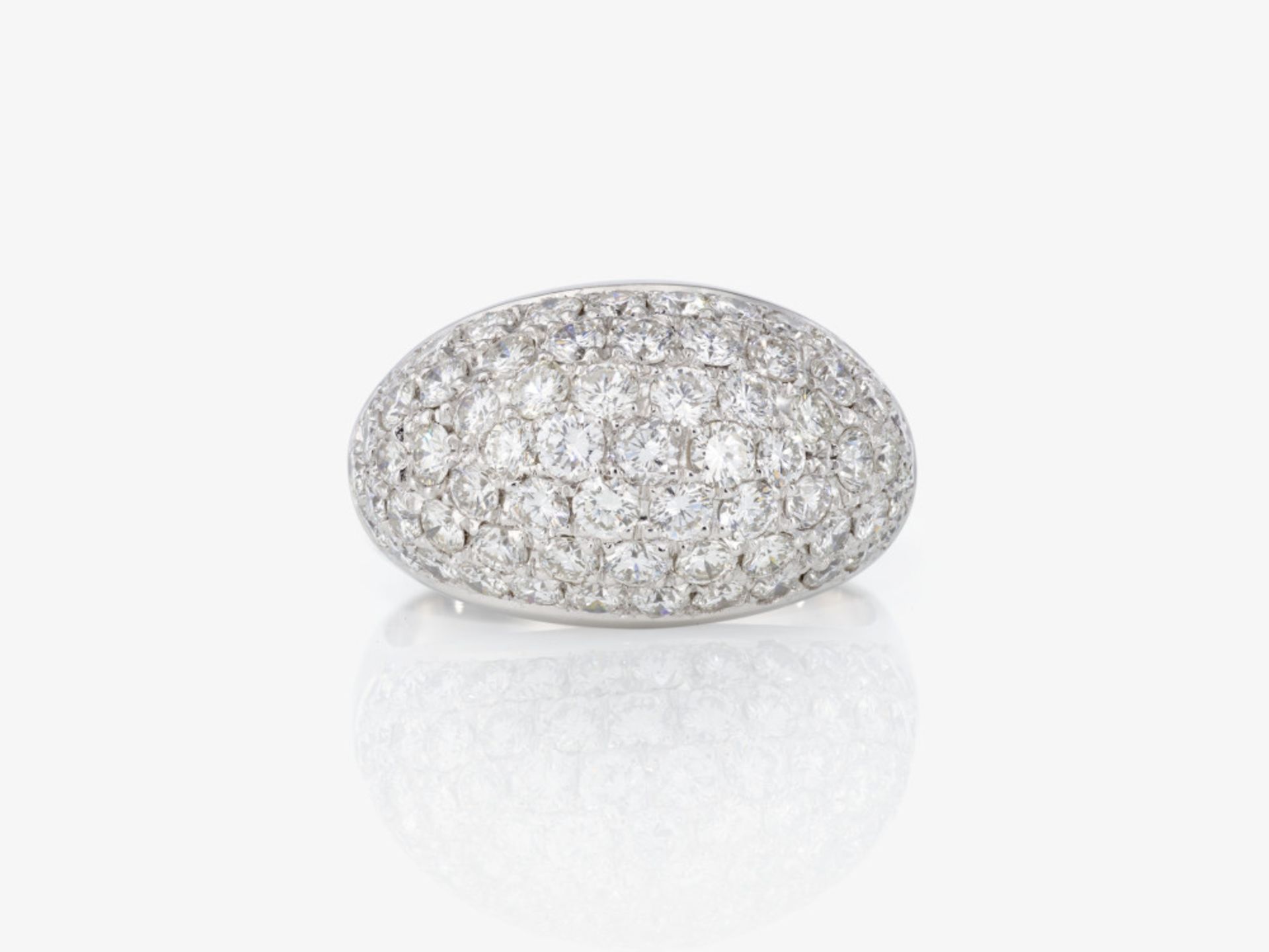 A cocktail ring decorated with brilliant-cut diamonds - Germany - Image 2 of 2