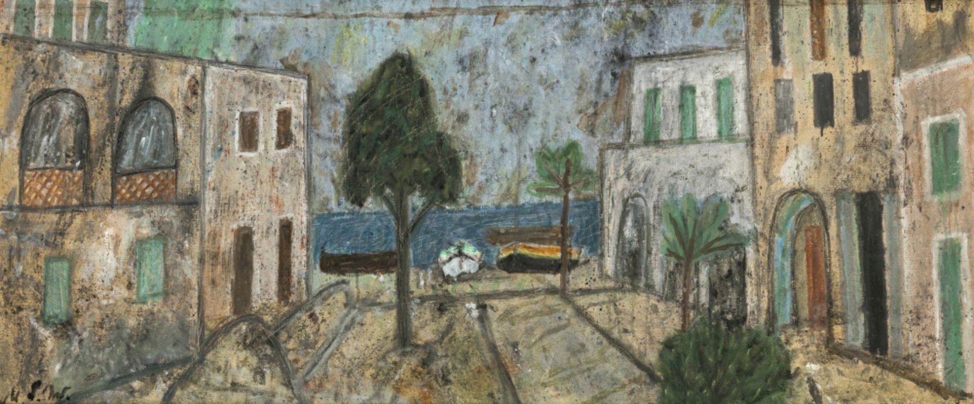 Max Peiffer Watenphul - Straße bei Ischia Ponte. 1958