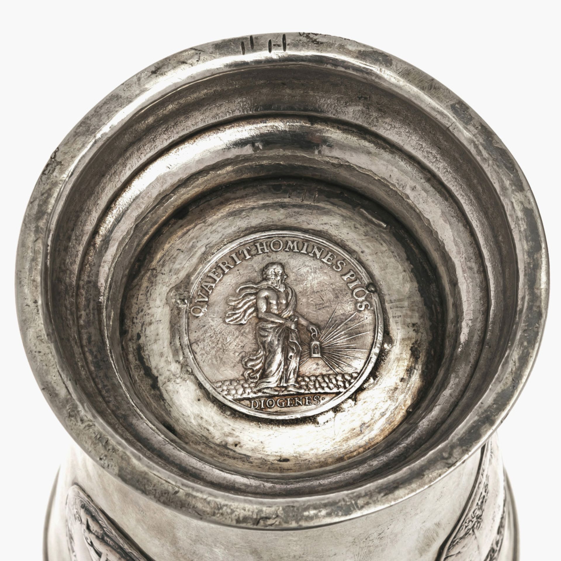 A cup with cover - Breslau, 1793 - 1796, Joseph Gottlieb Lederhose - Image 3 of 3