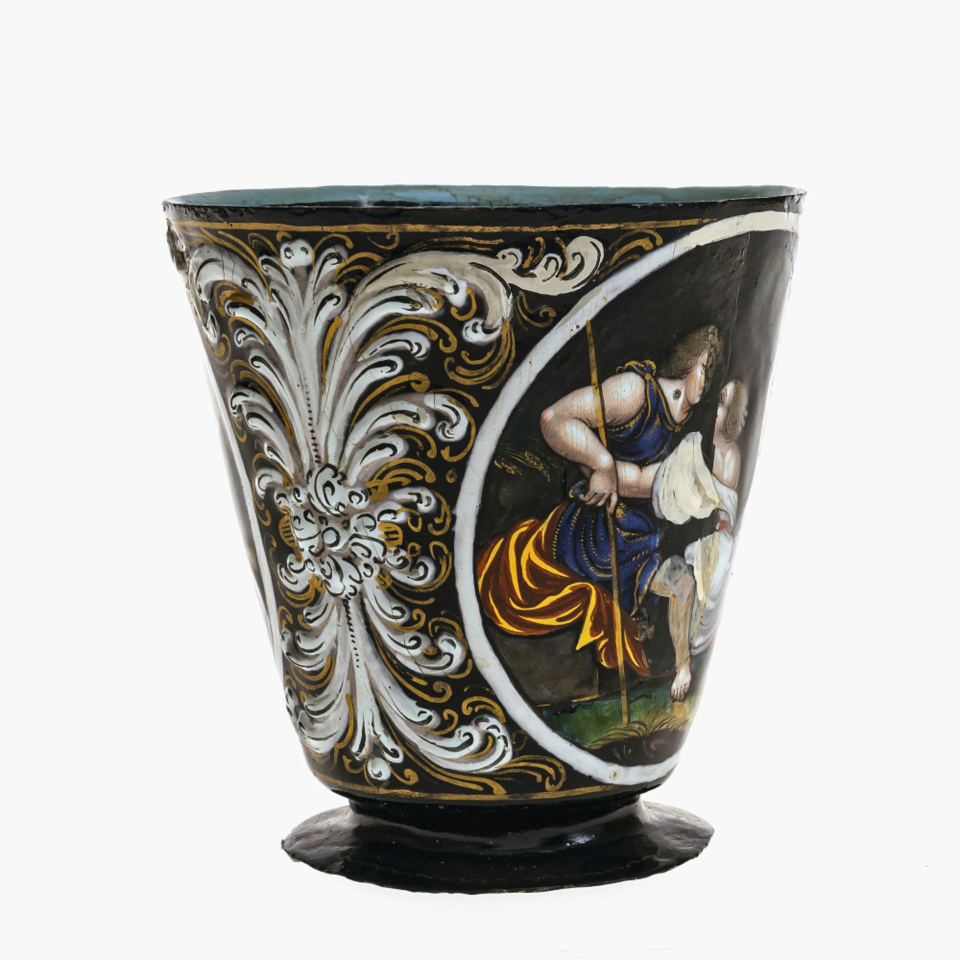 A cup - Limoges, probably 17th century, attributed to Jacques Laudin - Image 2 of 2