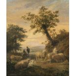 Balthasar Paul Ommeganck - Landschaft mit Hirten und Schafen