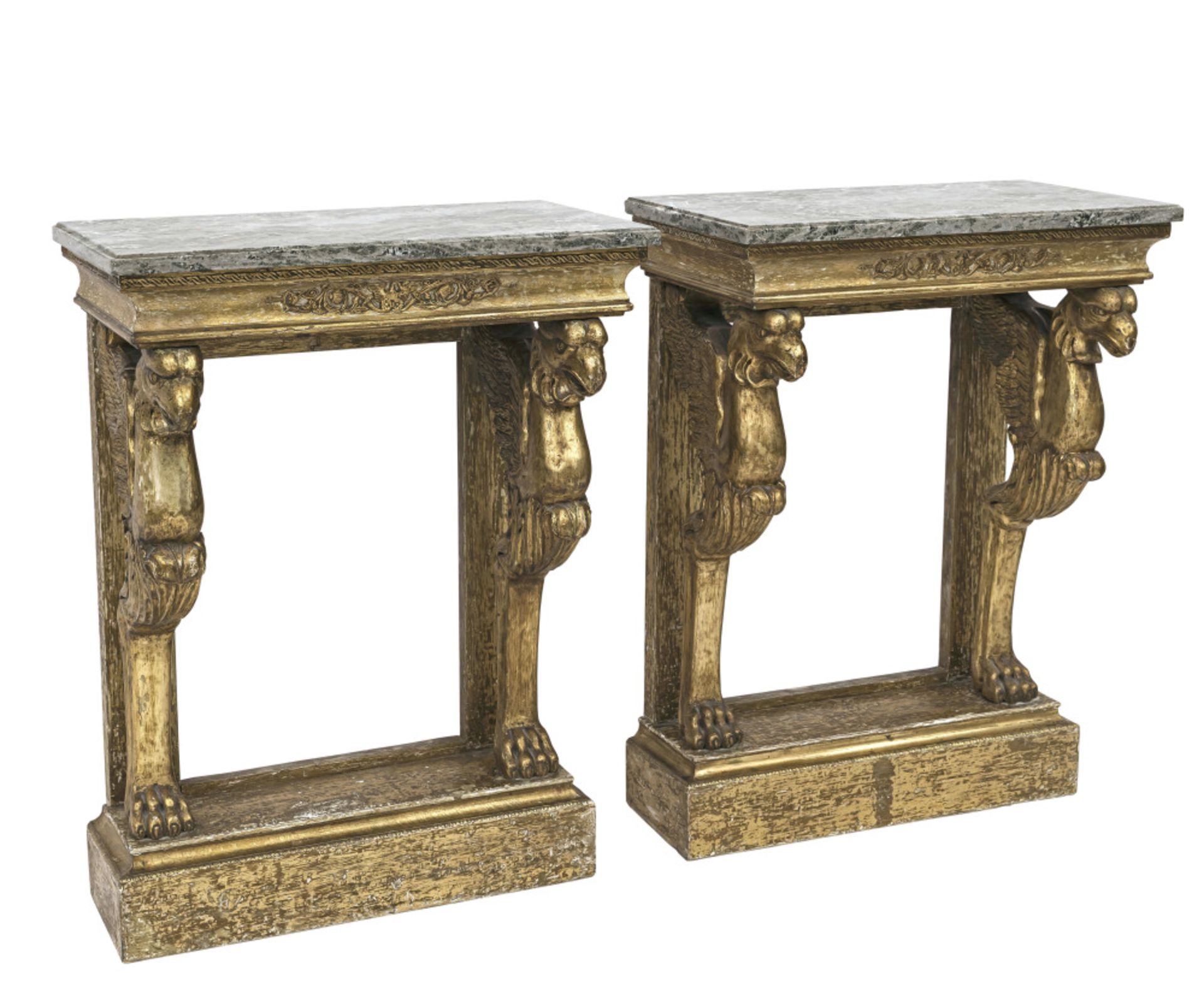 A pair of console tables - Denmark, 19th century and later