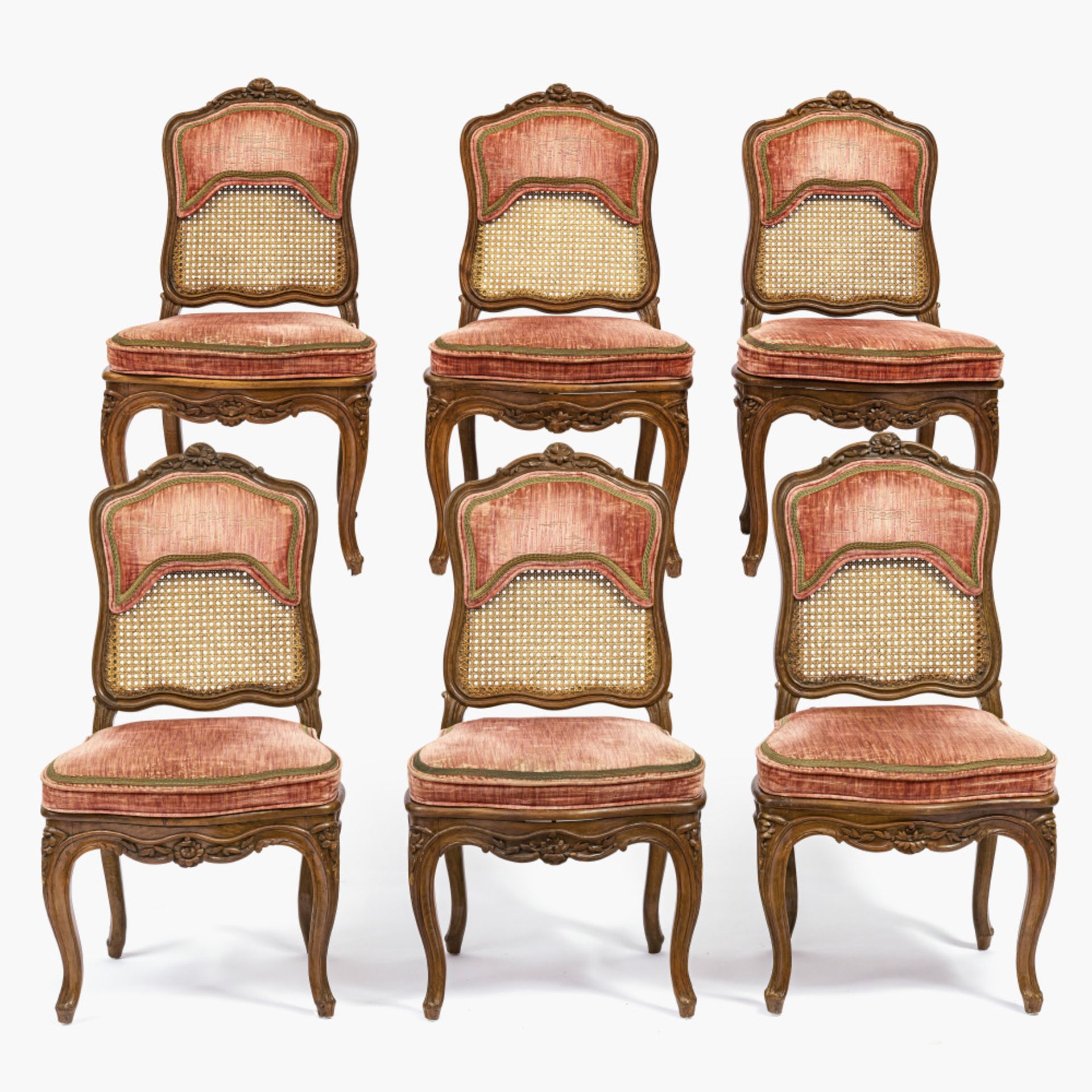 A six-piece suite - France, mid-18th century