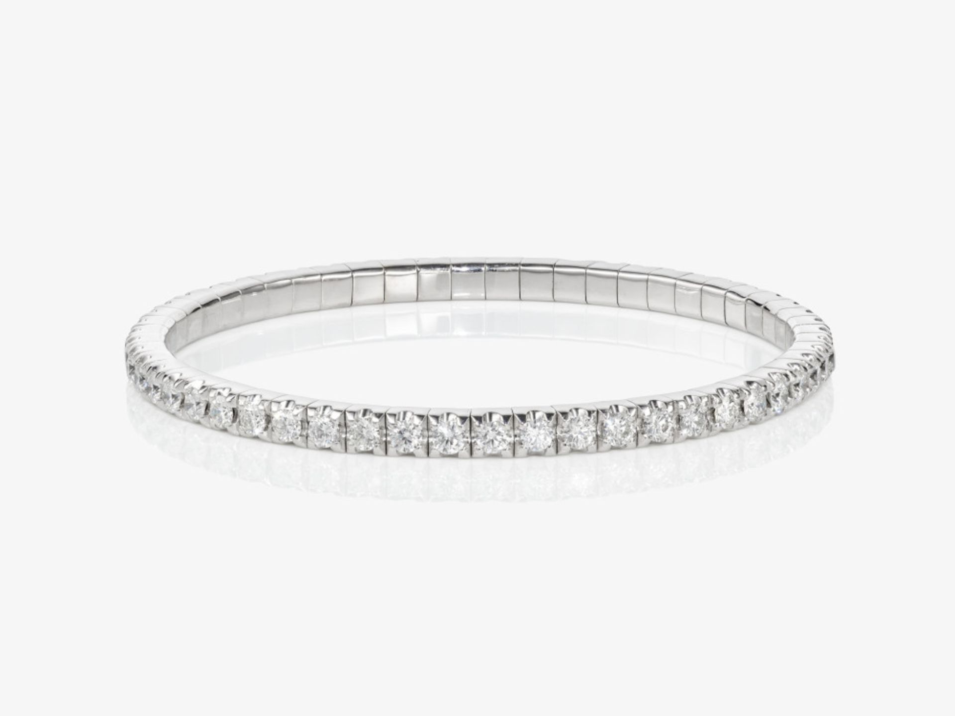 An expandable Rivière bracelet decorated with brilliant-cut diamonds - Belgium, ANTWERP ATELIERS