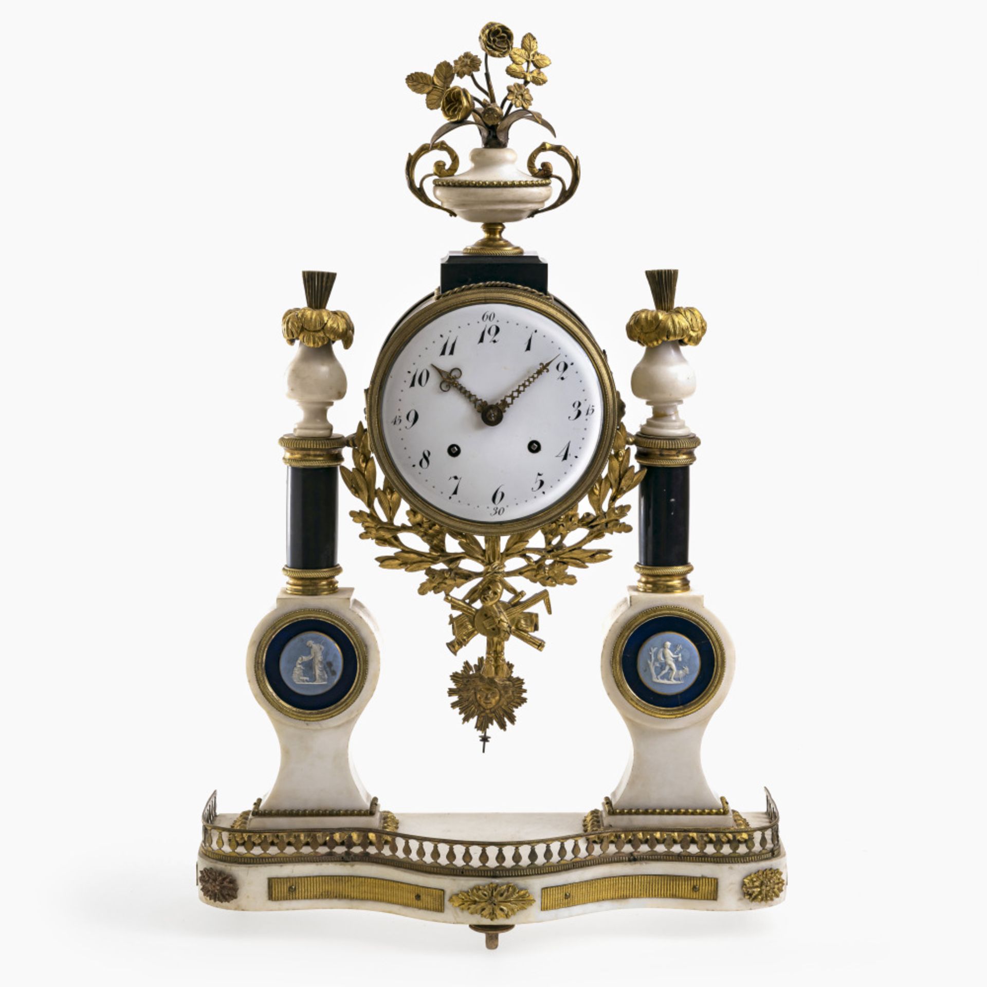 A Louis XVI portico clock - France, late 18th century