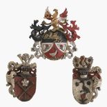 Drei Wappen - Norddeutsch bzw. deutsch, 16. Jh. bzw. 18. Jh.