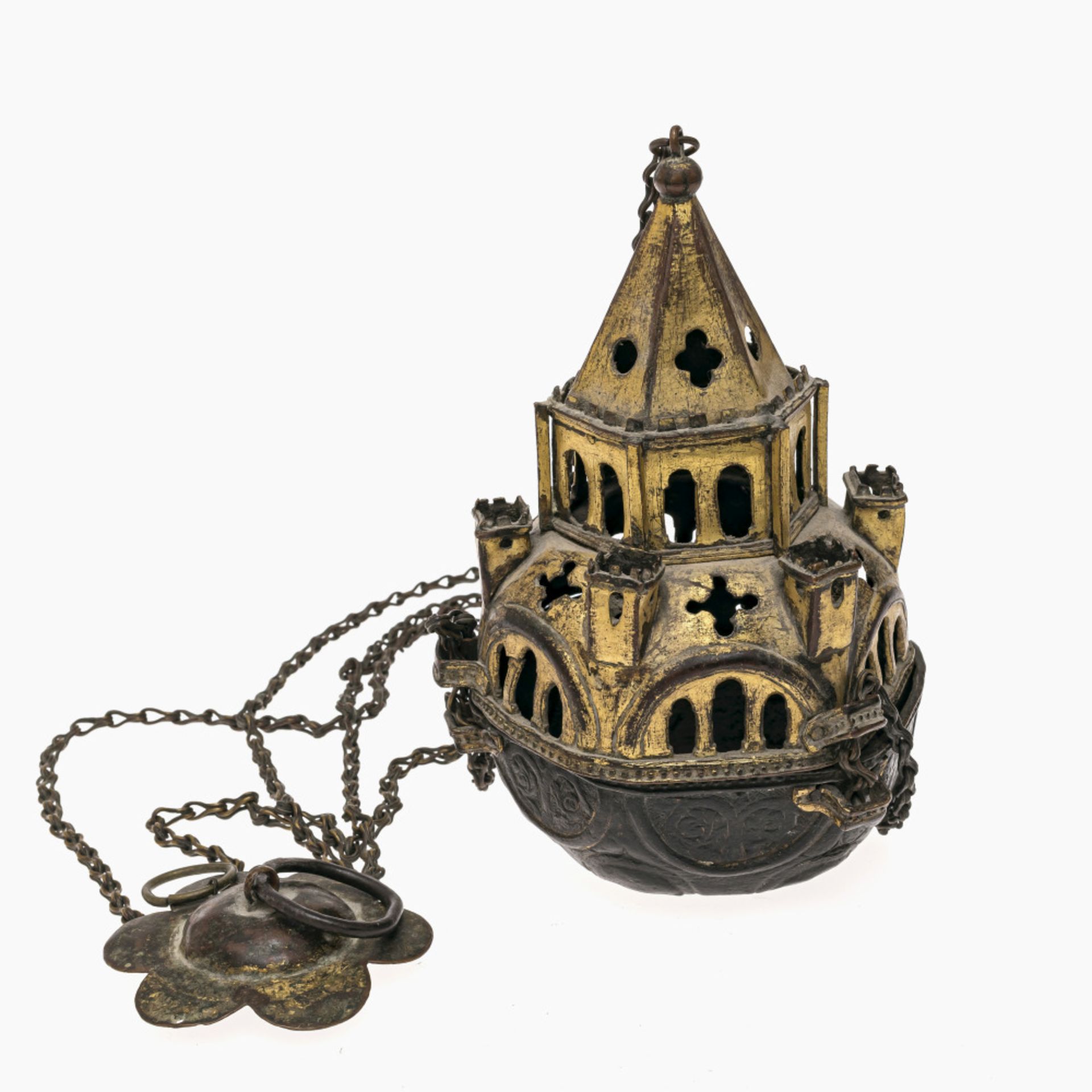 An incense burner - France, 13th century