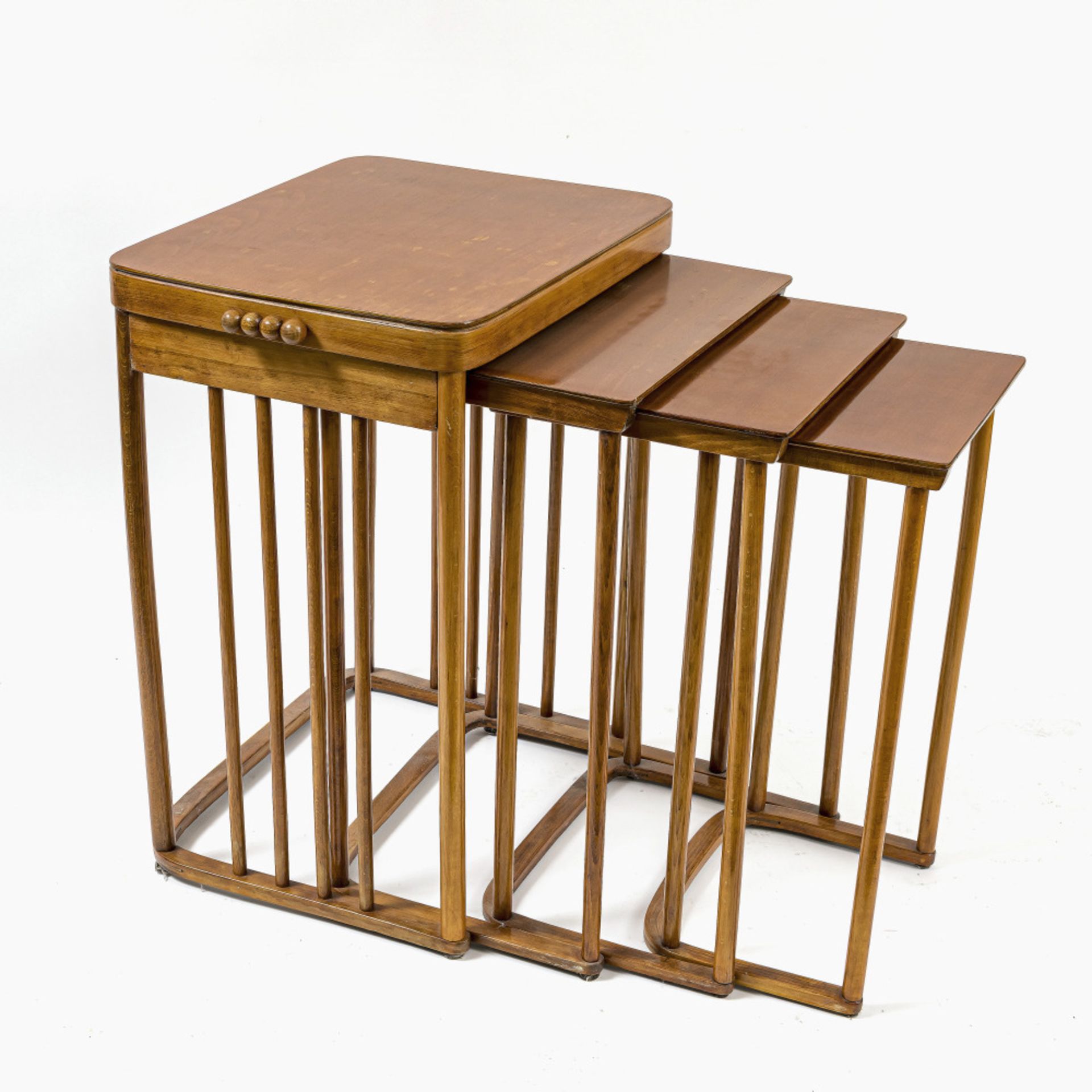 Four nesting tables - Josef Hoffmann for J.&J. Kohn, model 986, circa 1907