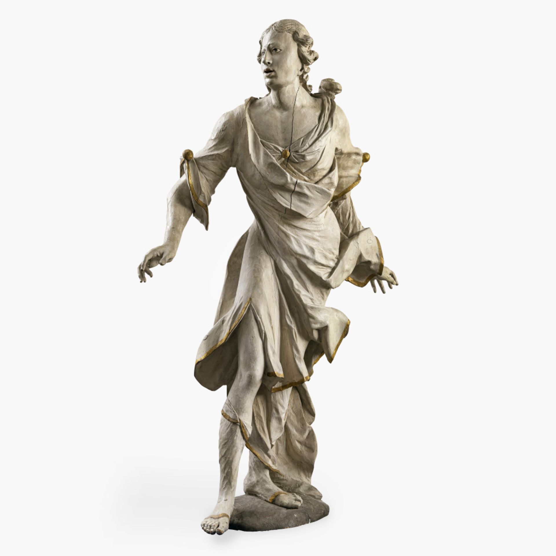 Figure of a young man - Johann Baptist Straub (1704 Wiesensteig - 1784 Munich), circle of, circa 176