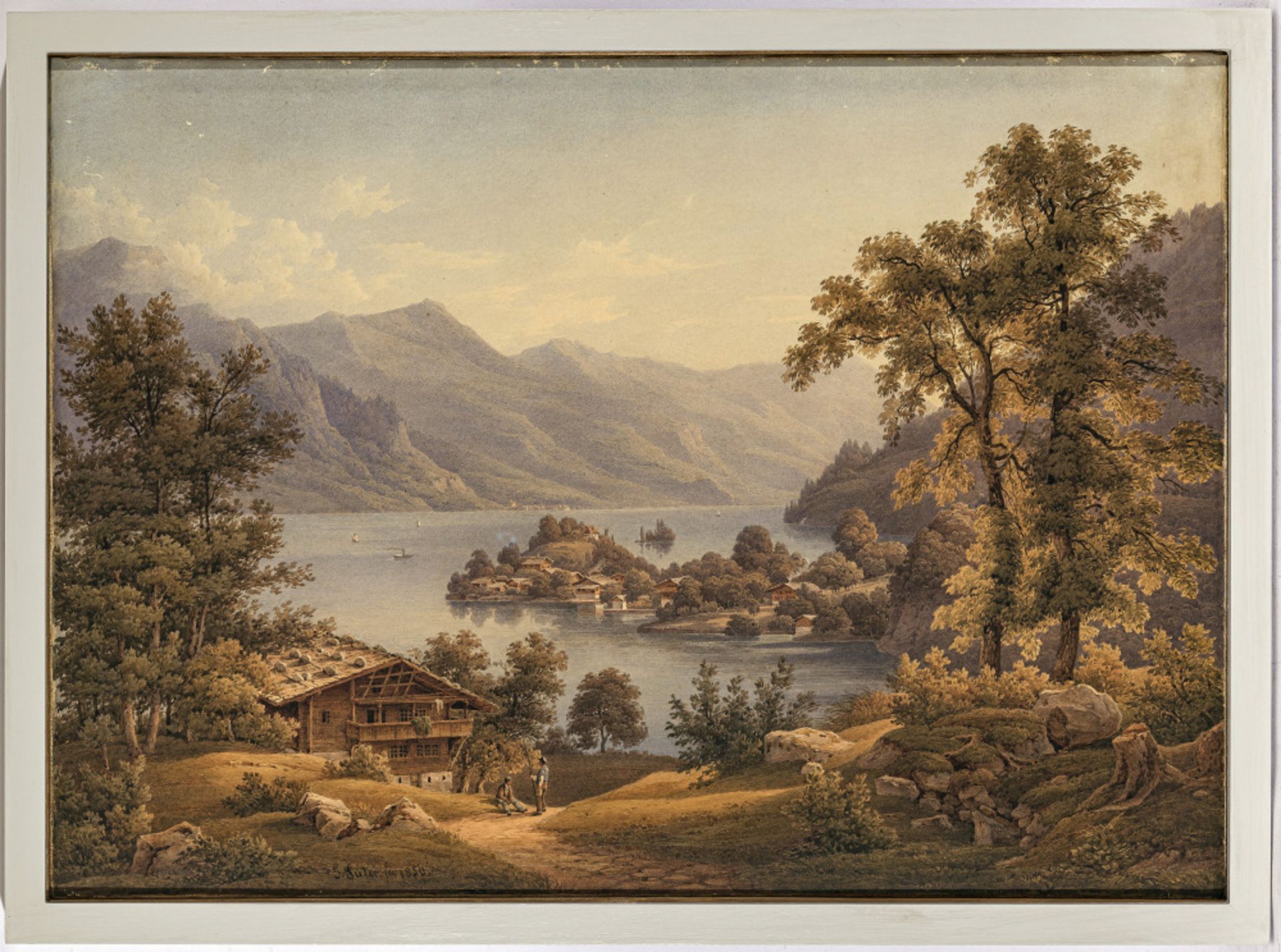Jakob Suter - View of Iseltwald on Lake Brienz - Image 2 of 2