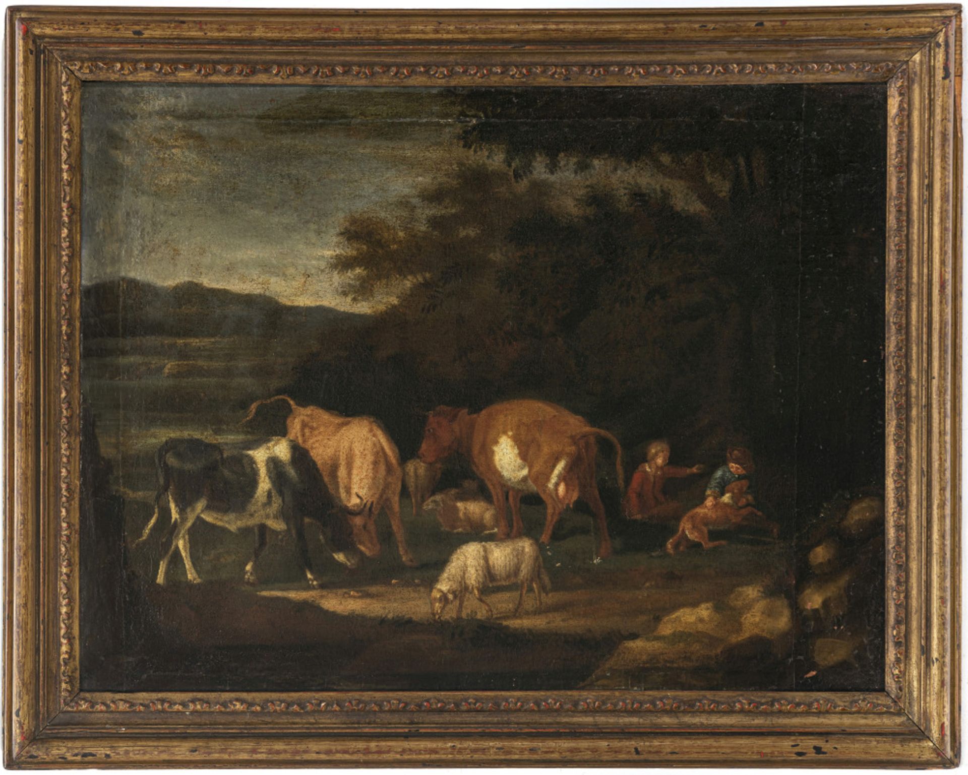 Unbekannt 17th/18th century - Herder children with cows