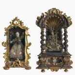 Two shrines with Christ Child - South German, 17th/18th century