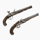 A pair of flintlock duelling pistols - Steinweg near Regensburg, mid-18th century