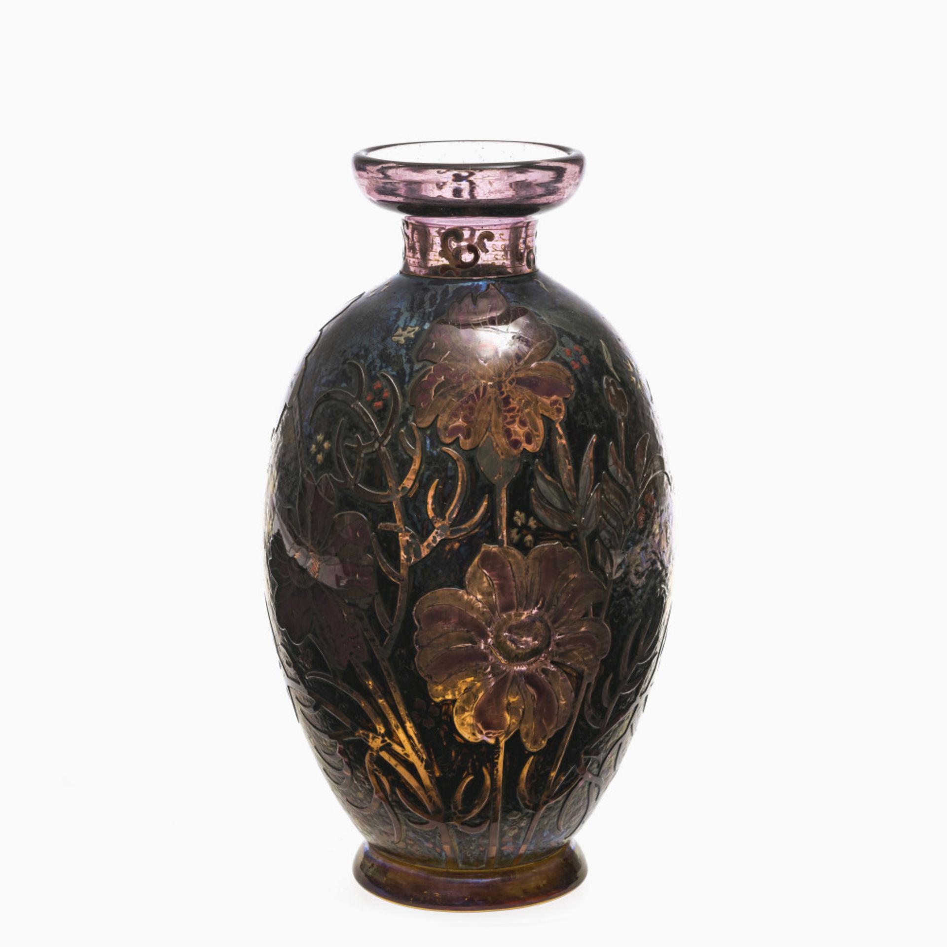 A vase - Burgun, Schverer & Co., Meisenthal, Lorraine, 1896-1903