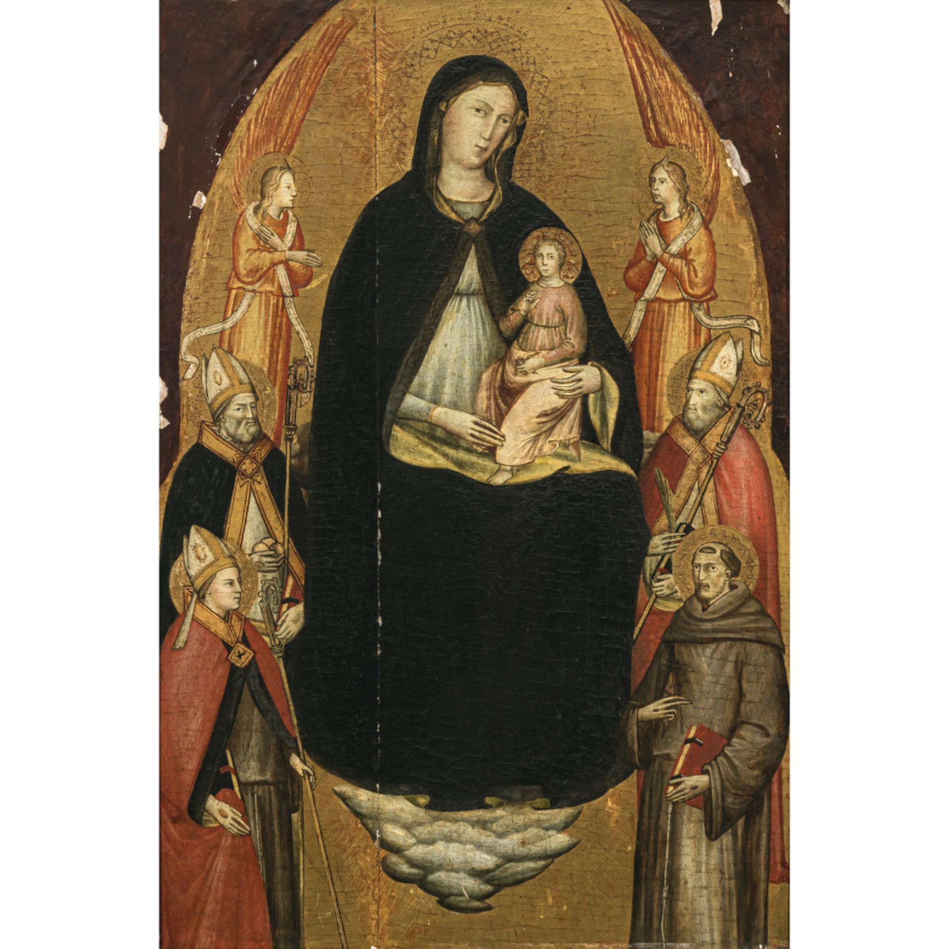 Italien Late 14th century / early 15th century - Mary with Child and saints