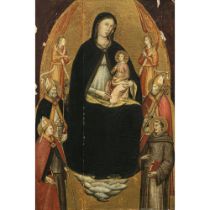 Italien Ende 14. Jh. / Anfang 15. Jh. - Maria mit Kind und Heiligen
