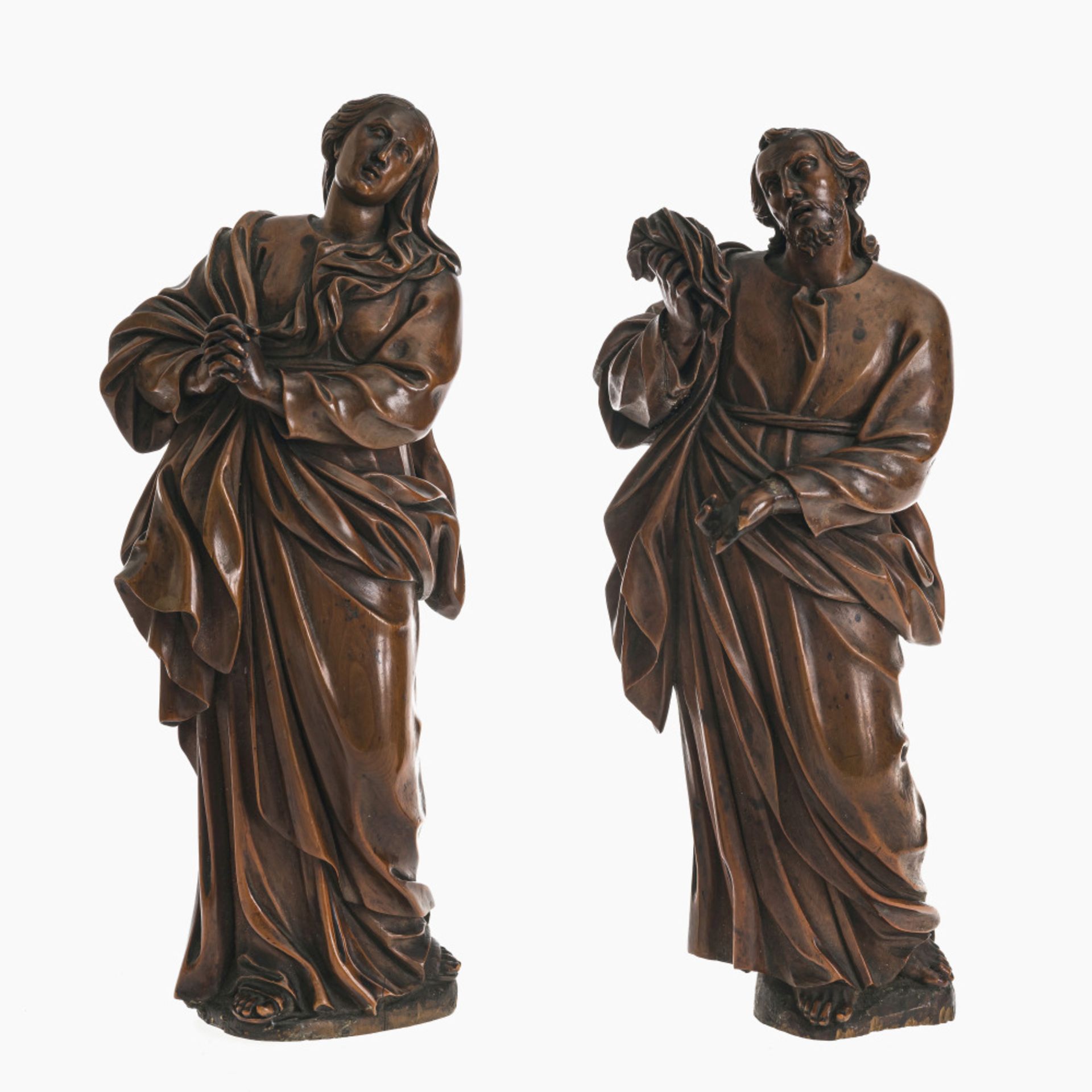 Mary and John - South German, probably late 18th century