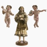 Three nativity figures - South Italy, 18th/19th century