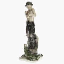 "Faun mit Krokodil" - Rosenthal, Entwurf Ferdinand Liebermann, 1920