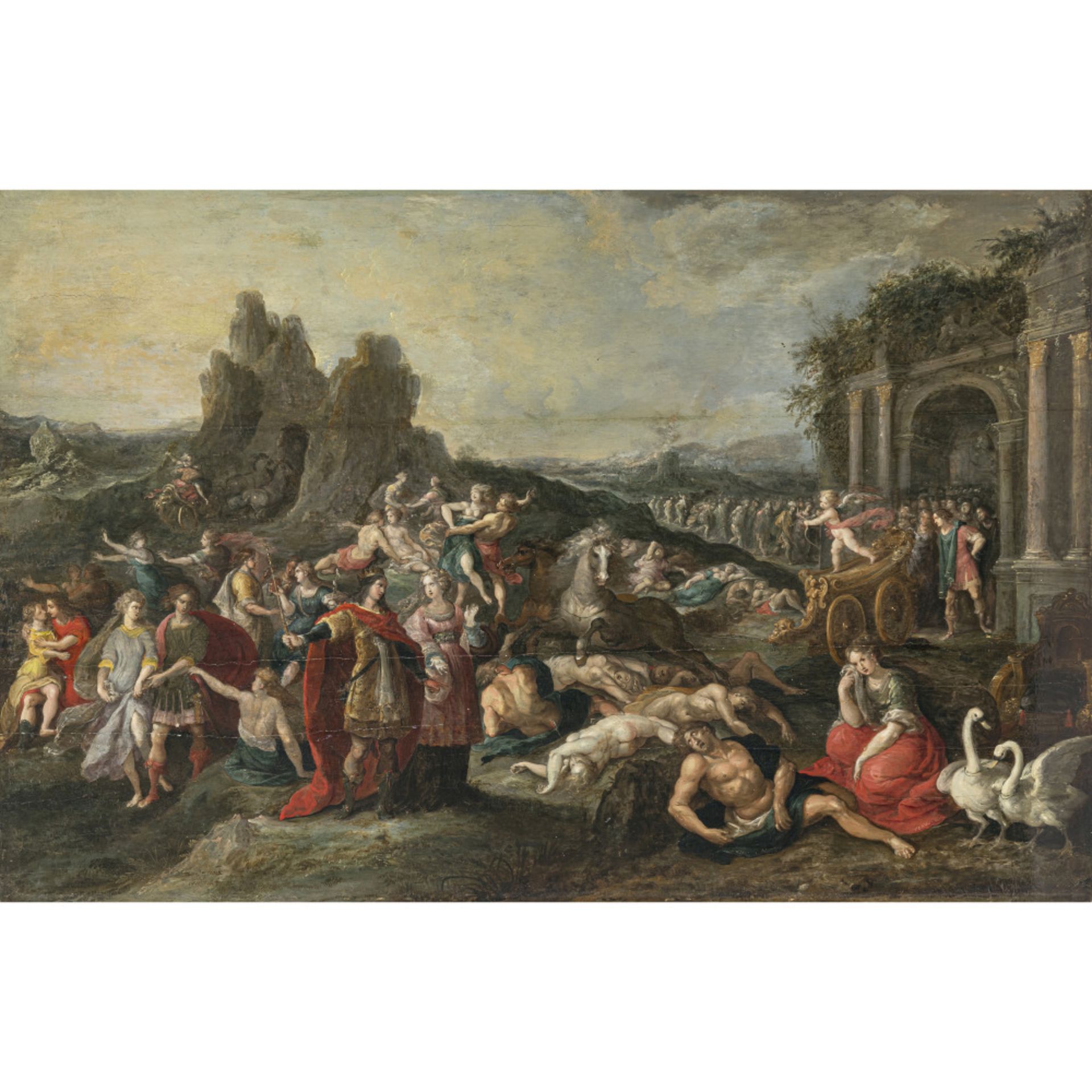 Frans Francken d. J., Werkstatt - The slaves of love or the triumph of Cupid