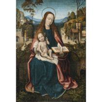 Meister von Frankfurt, zugeschrieben - Maria mit Kind