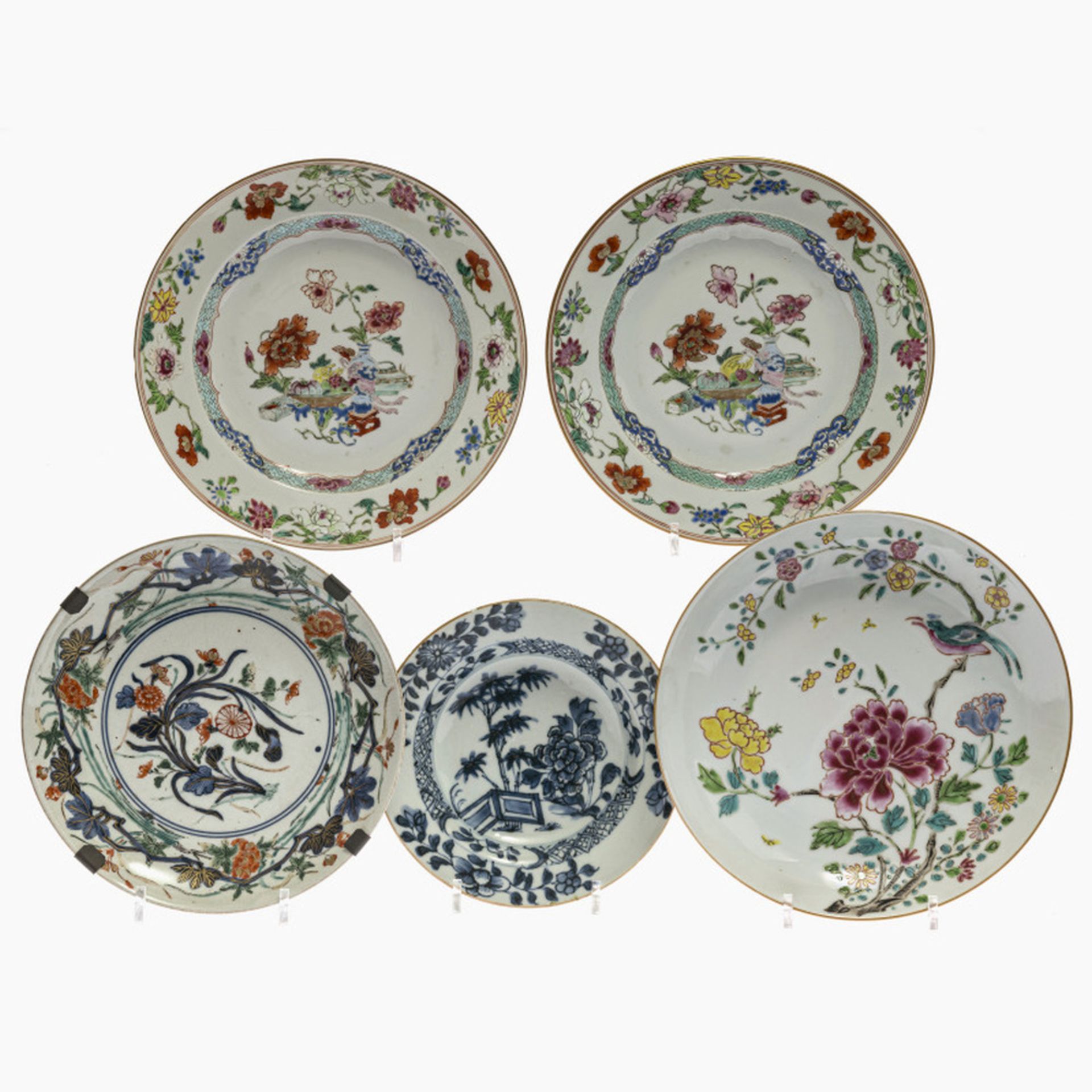 Five plates - China, Qing