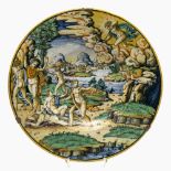 An Istoriato plate - Urbino, mid-16th century, attributed to workshop of Fontana