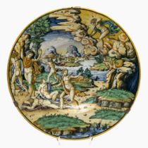 Istoriato-Bildteller - Urbino, Mitte 16. Jh., Fontana Werkstatt zugeschrieben
