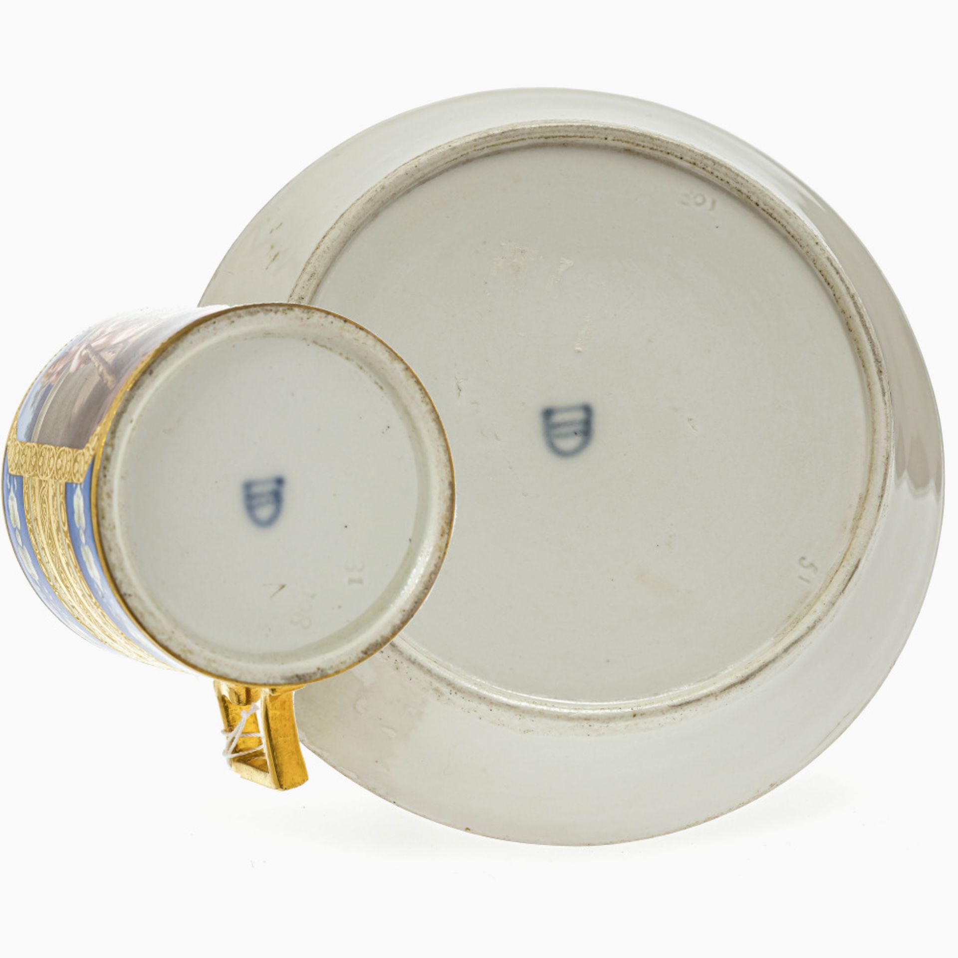 A cup with saucer - Vienna, 1801 - Image 2 of 2