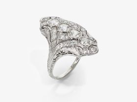 Ring mit Diamanten - USA, um 1925