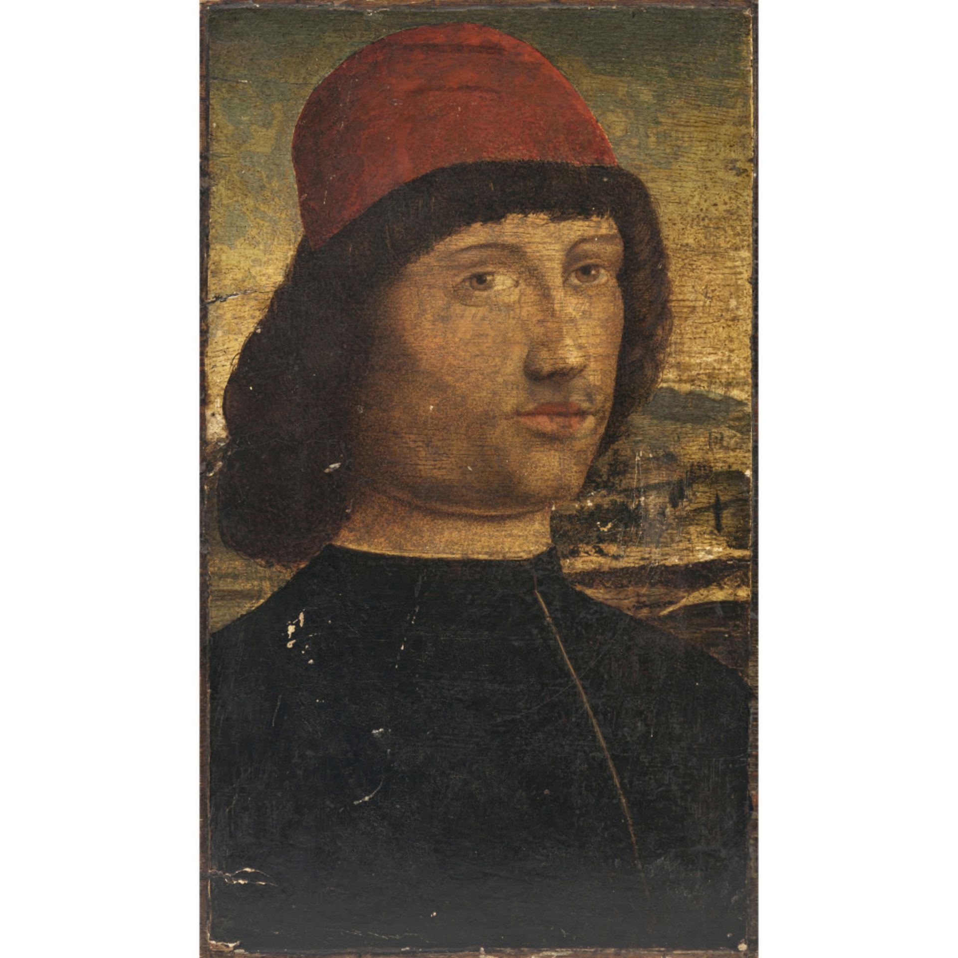 Florenz im Stil des ausgehenden 15. Jhs. - Junger Mann mit roter Mütze